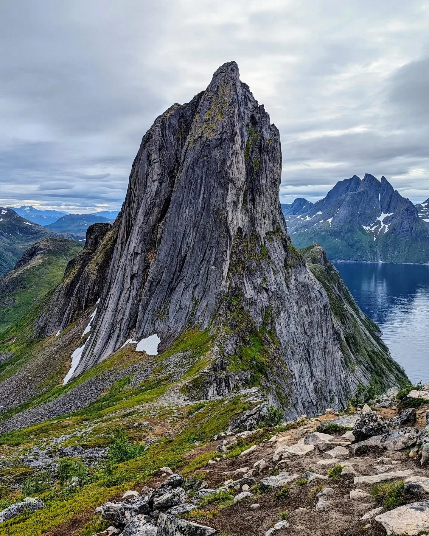 I have to be honest.. When we started this hike, we thought we were in the wrong place. &ldquo;Surely that rocky hill over there isn&rsquo;t the iconic Segla peak? It looks nothing like it! Should we bother hiking up?&rdquo;.

Well, thankfully we did