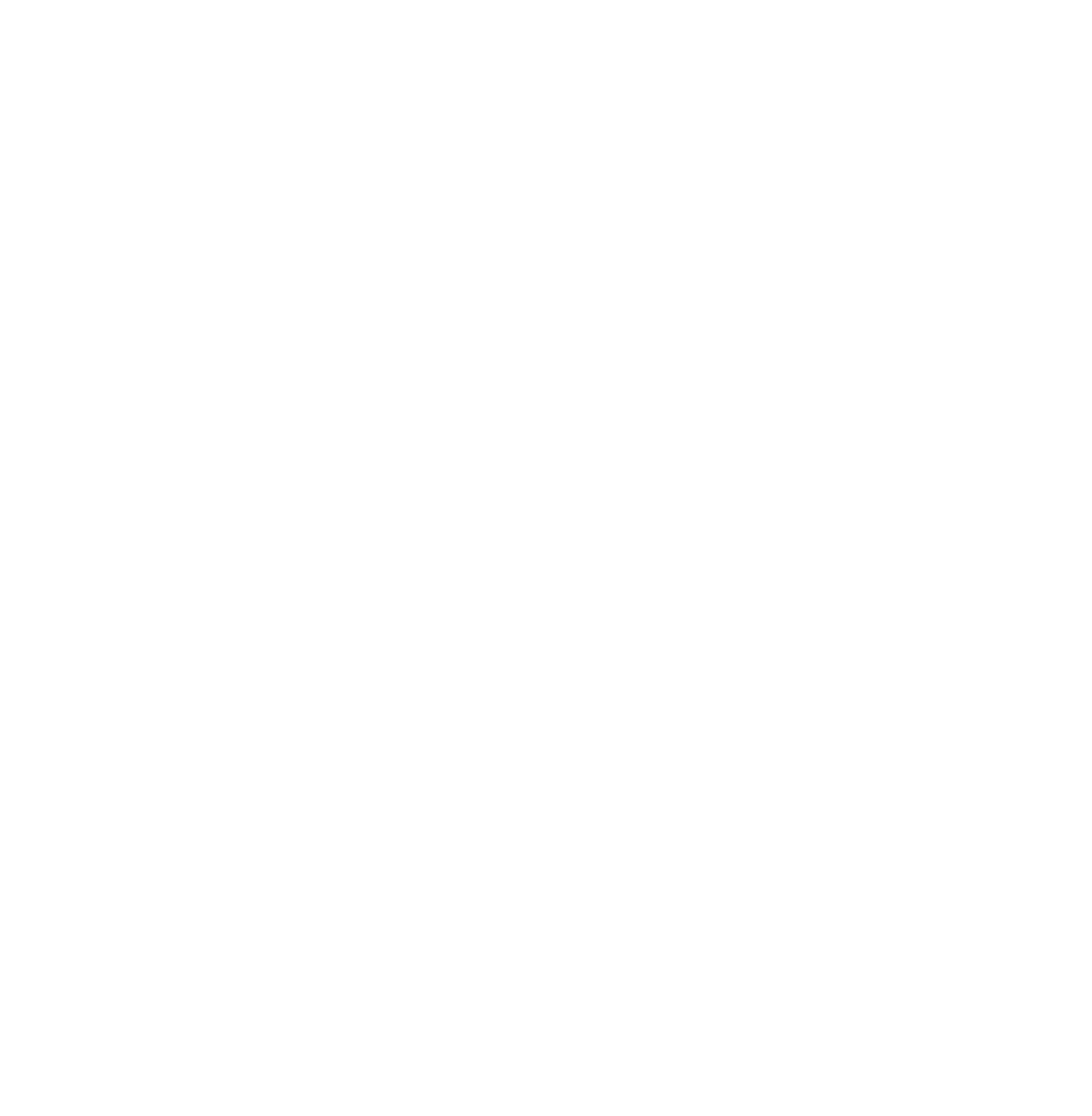White line drawing of a fierce unicorn with a spiked mane, claws, and a horn, on a black background.