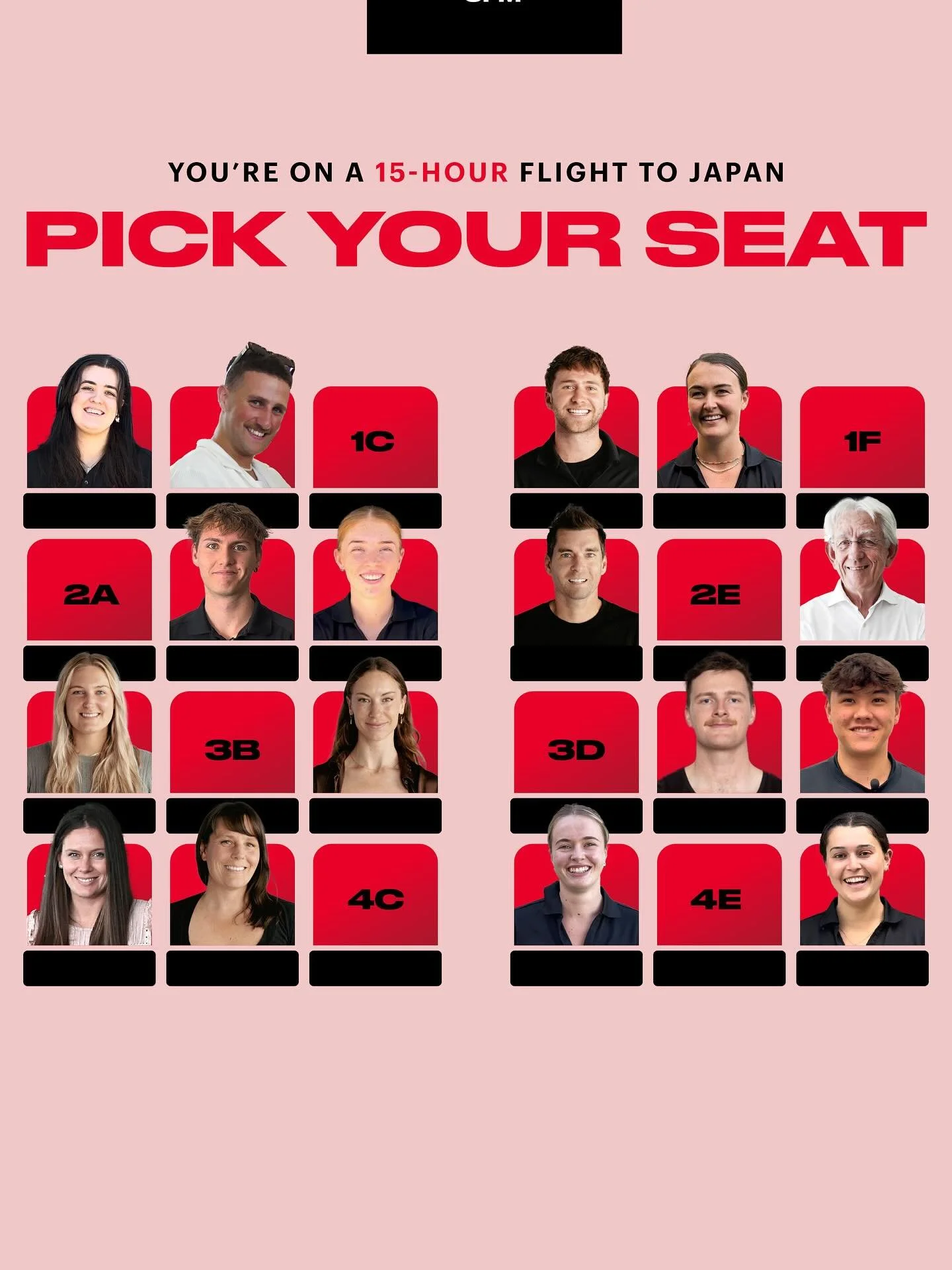 🛫15 hours. No escape🛬
Only 54 days until Japan 🇯🇵 and the real challenge begins, who are you sitting beside? 💺(And who are you avoiding at all costs 👀) 
COMMENT BELOW ⬇️