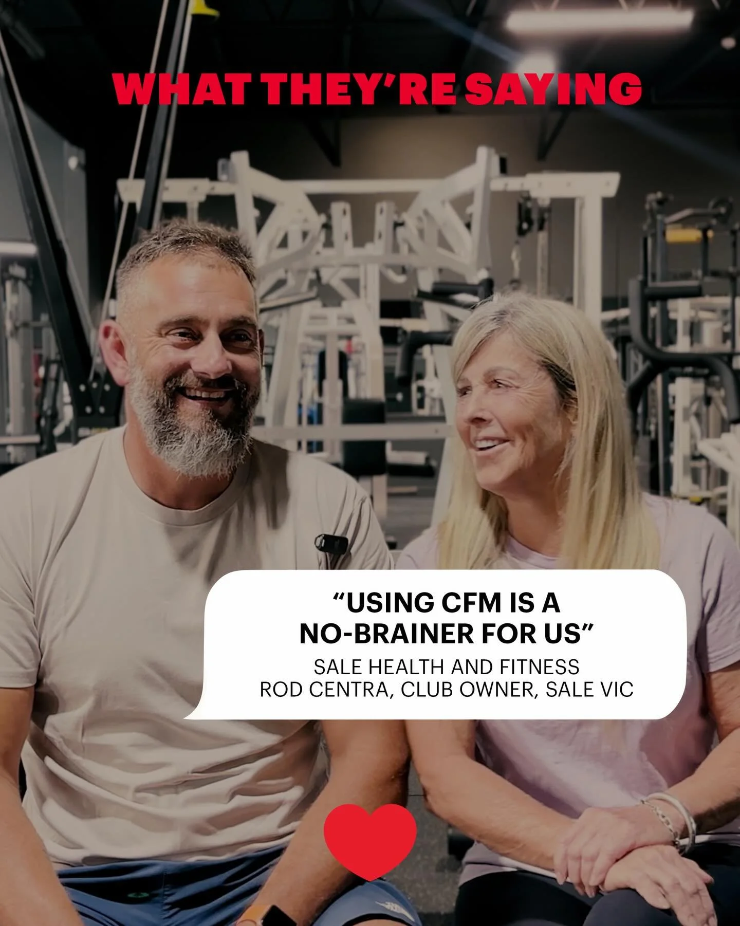 Rod at @salehealthandfitness on why they chose to work with CFM this year 👏🏻