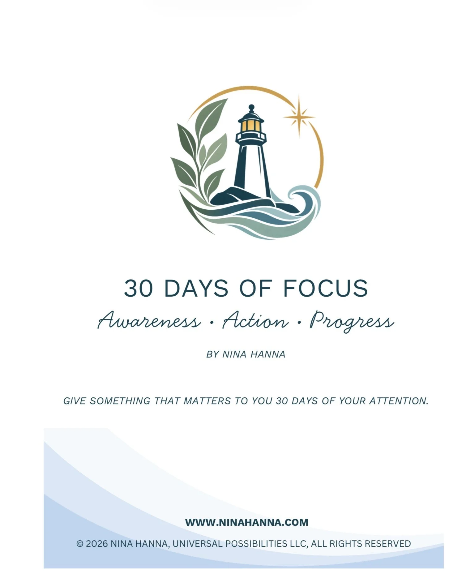 30 Day Journal   Awareness-Action-Progress