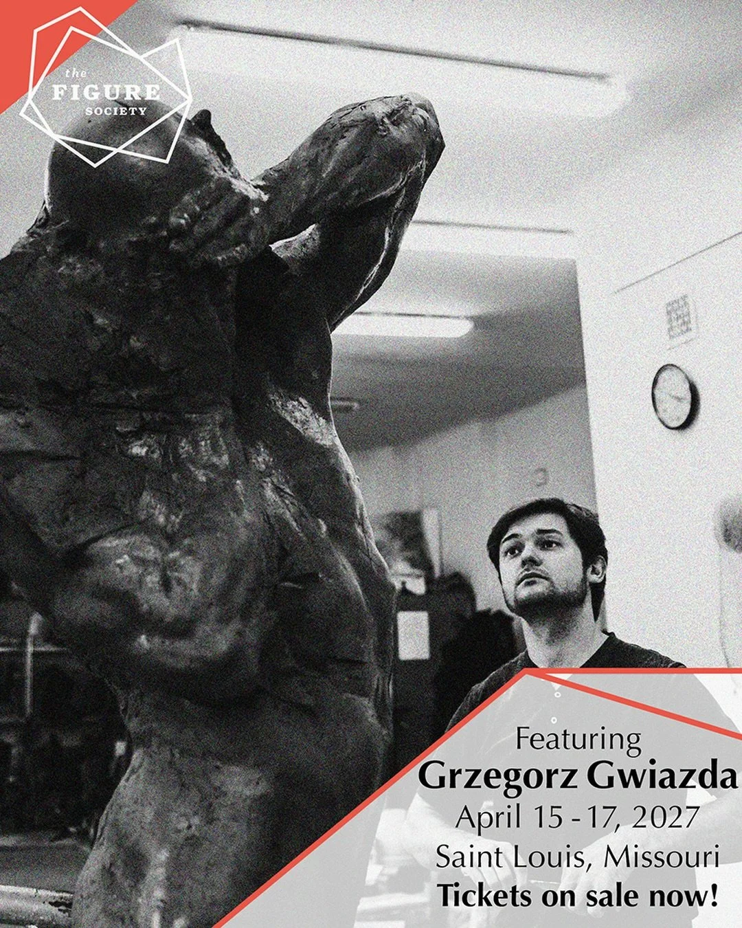 The Figure Society is ecstatic about welcoming @grzegorz_gwiazda as one of 3 sculptors for our 2027 symposium in Saint Louis, Missouri, April 15 - 17, 2027. We first saw Grzegorz&rsquo;s work in the MEAM in Barcelona many years ago, and became immedi