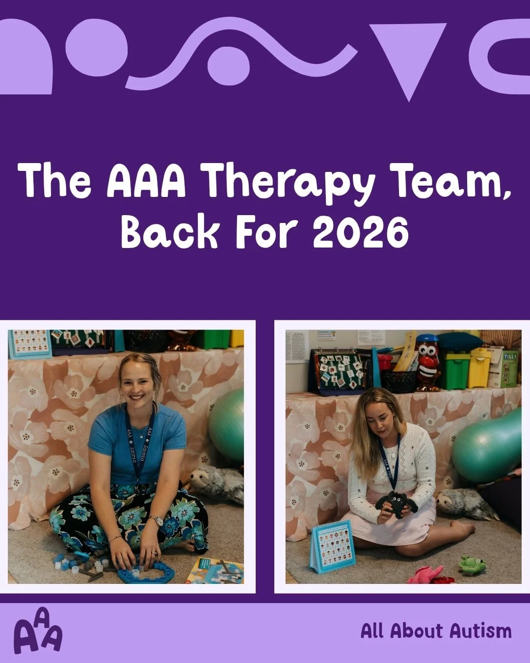While the AAA program team is busy planning and getting everything ready to open next week, our Allied Health services are officially back for Term 1 🎉

This week marks the first week for
✨ Jacinta, our Speech Pathologist
✨ Meg, our Counsellor

We&r