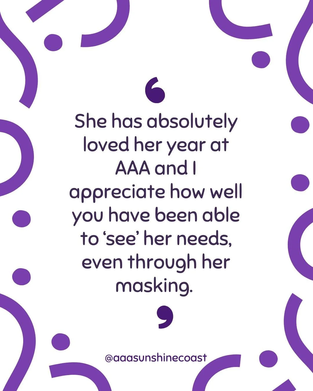 Being seen - even through masking - matters. 💜
We support children to feel safe enough to be themselves.