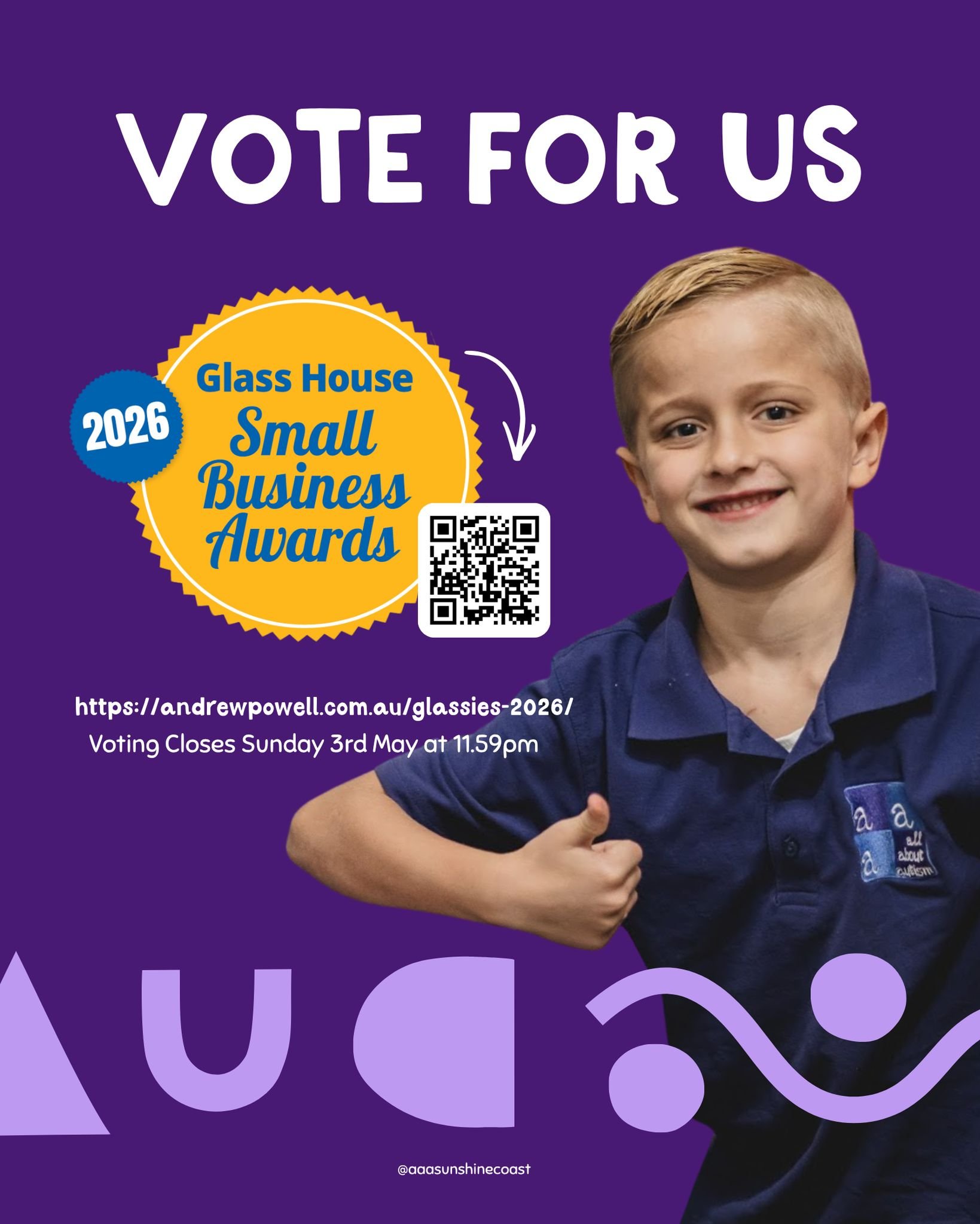 We need your votes! 
https://andrewpowell.com.au/glassies-2026/