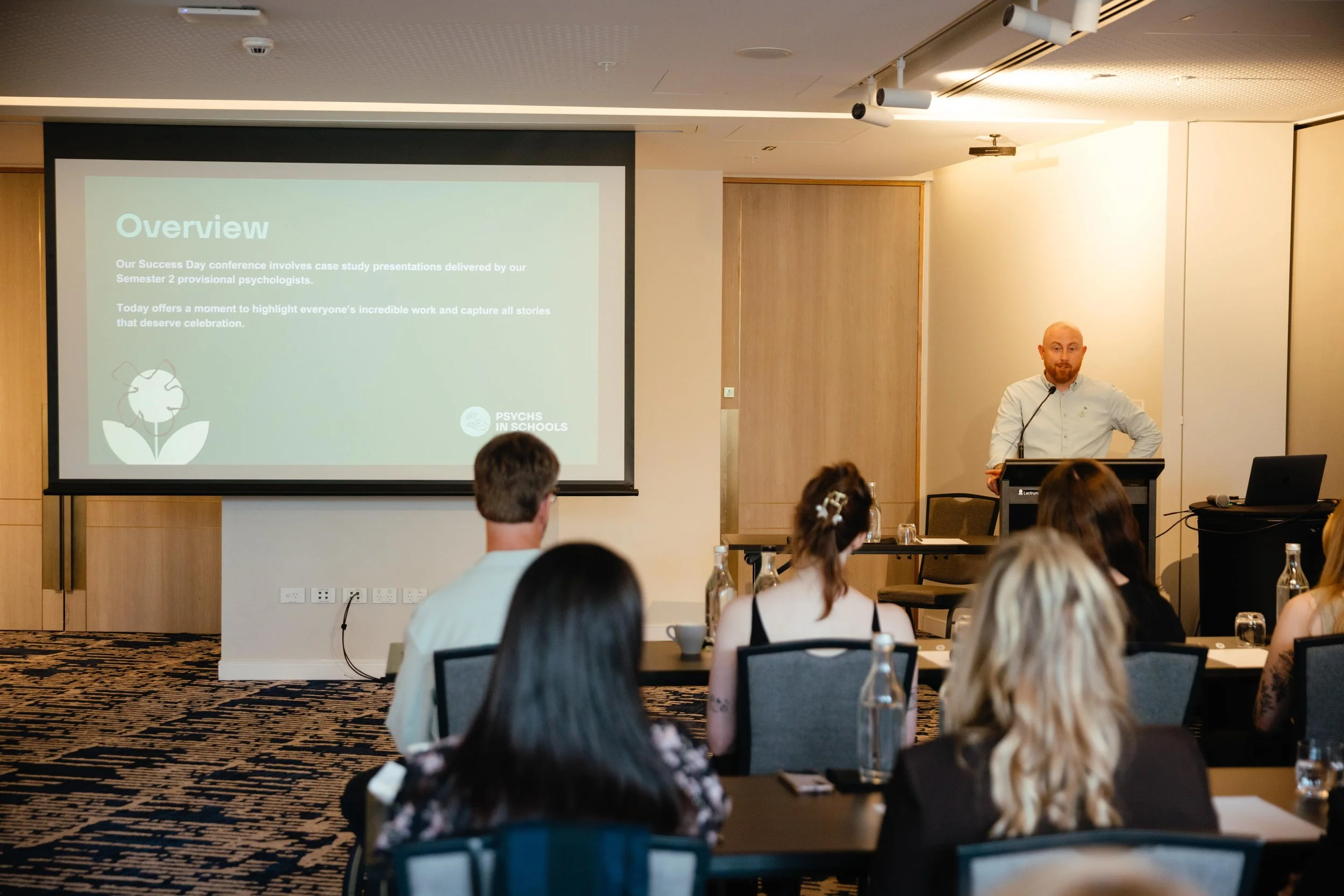 Dr Nathan Castle presenting at Success Day