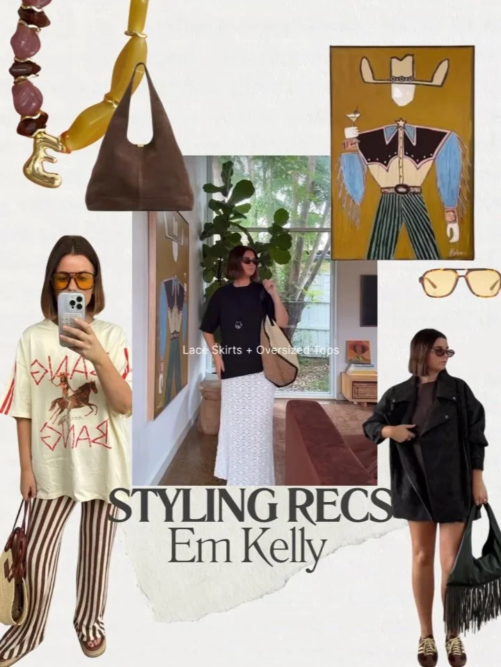 If opening your wardrobe makes you go bleuuuuurgh,we get it.

The good news? You probably already own everything you need to pull off @emkellywears tips: a bag or a coat, some polka dots or a sheer number lurking in the back somewhere. That&rsquo;s y