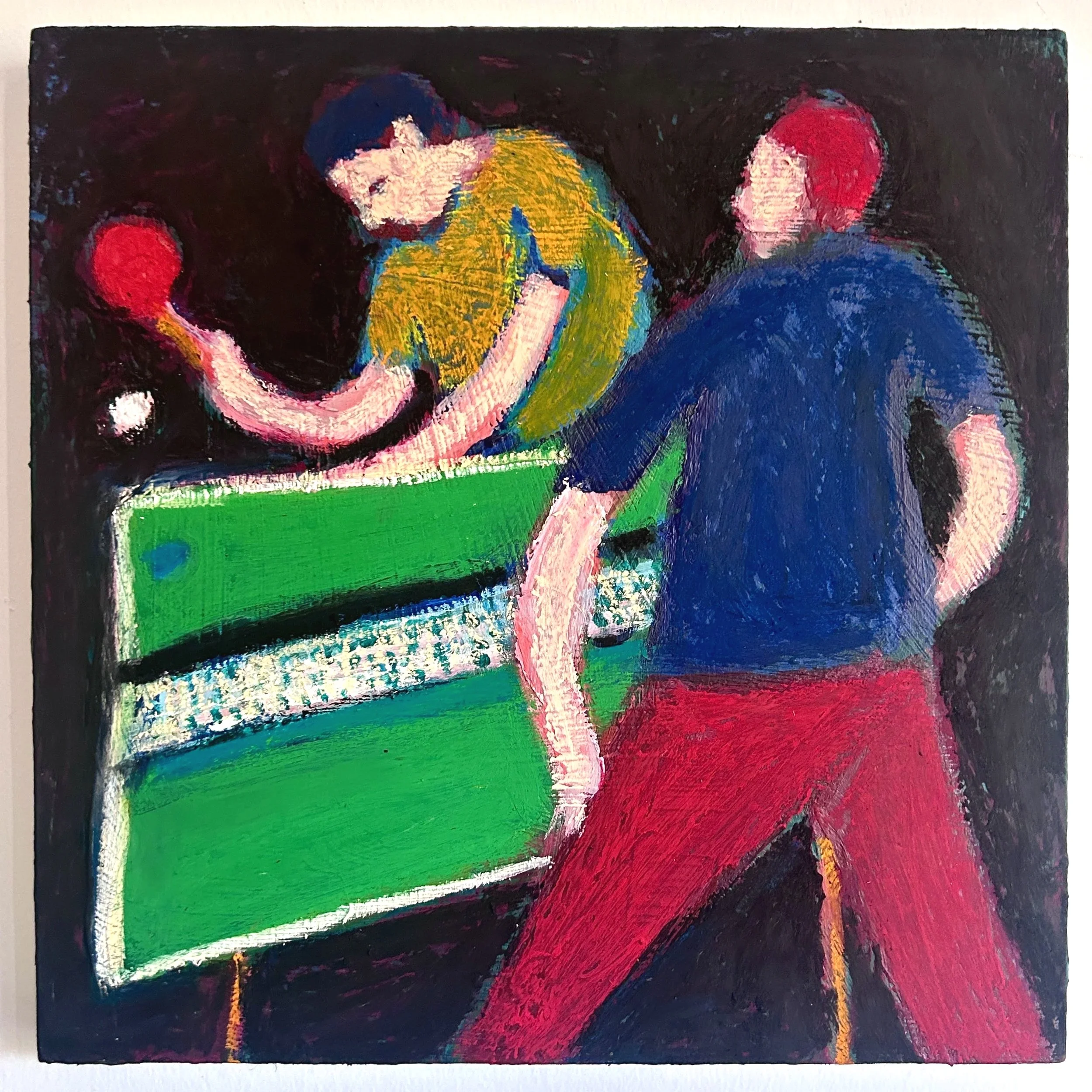Ping Pong I
10x10"
Acrylic and oil pastel on panel