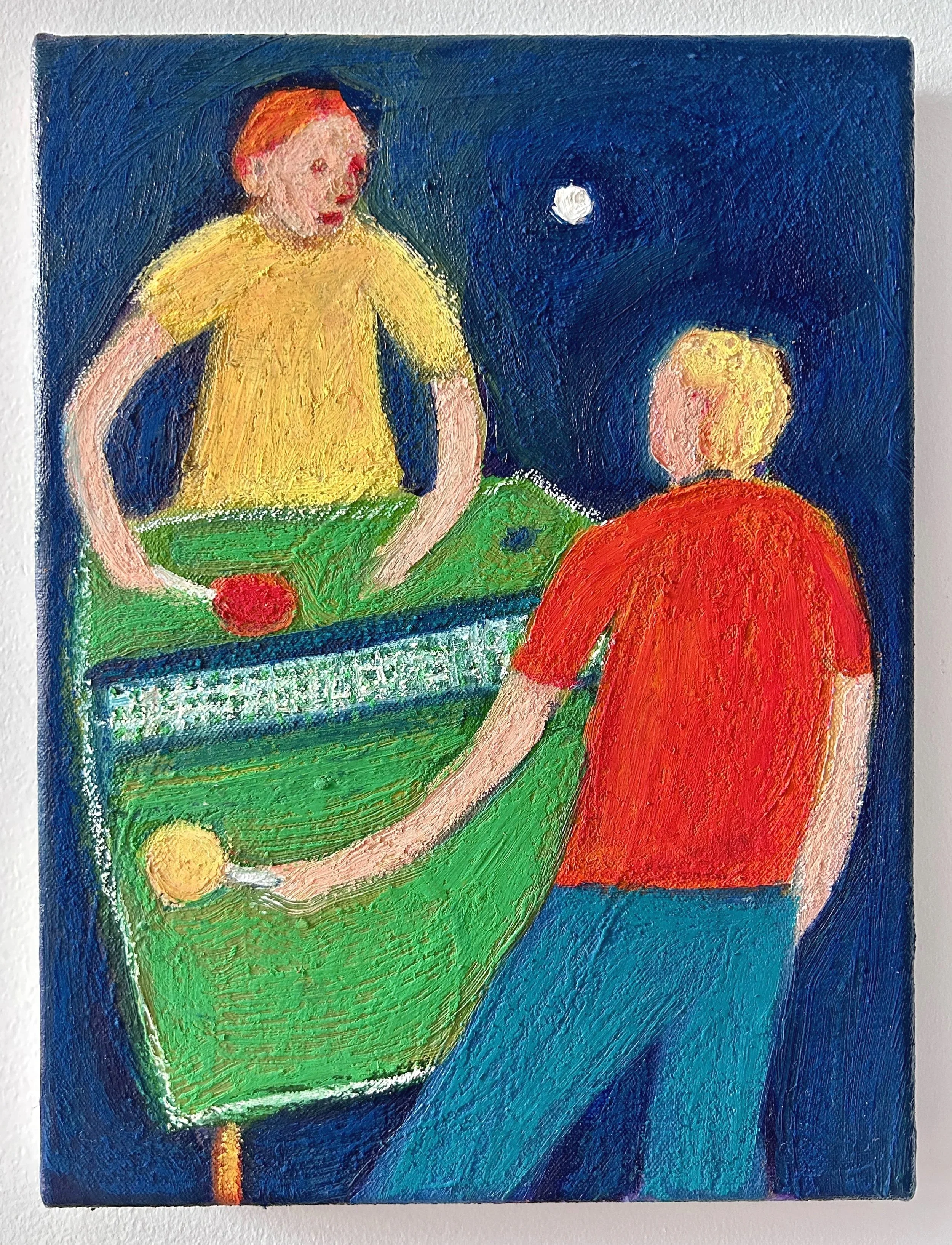 Ping Pong II
12x9"
Acrylic and oil pastel on canvas