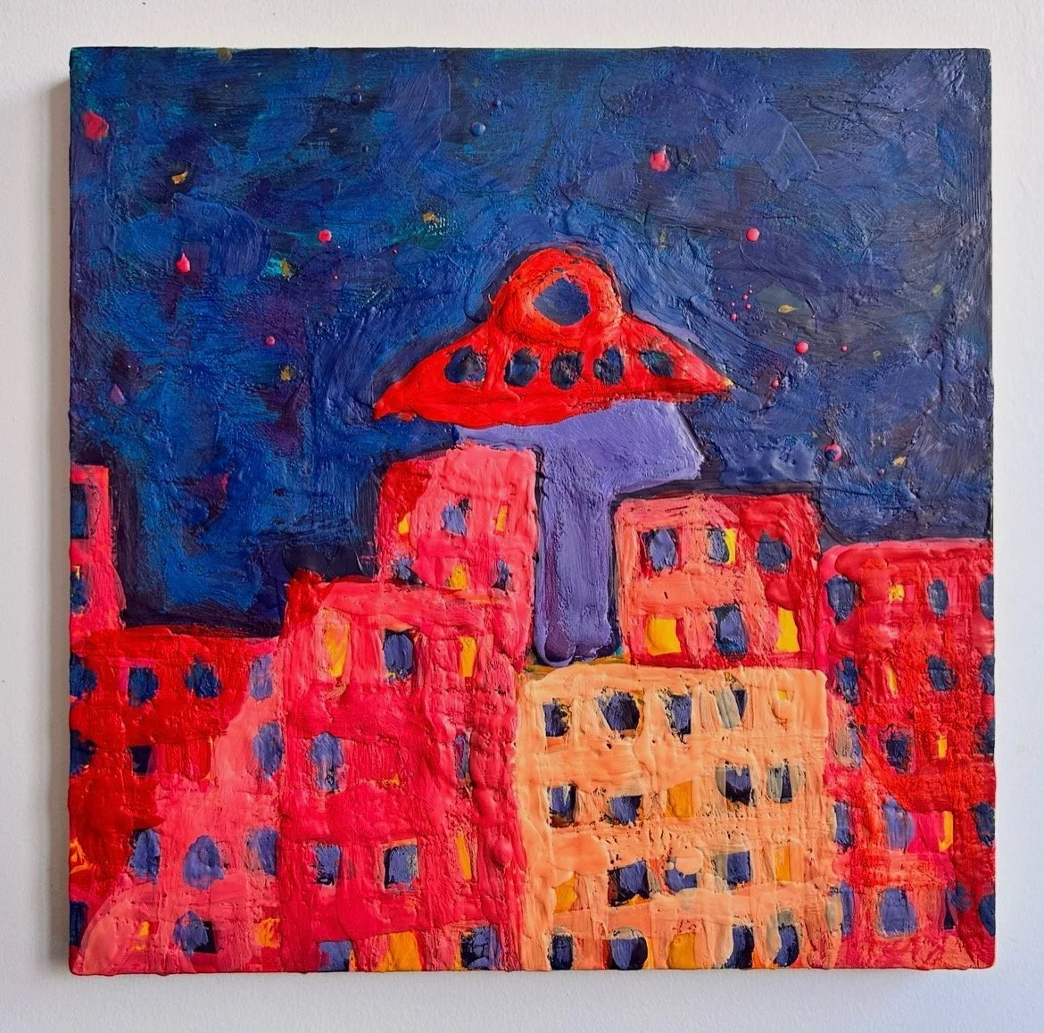 UFO 4
10x10"
Crayon on panel
