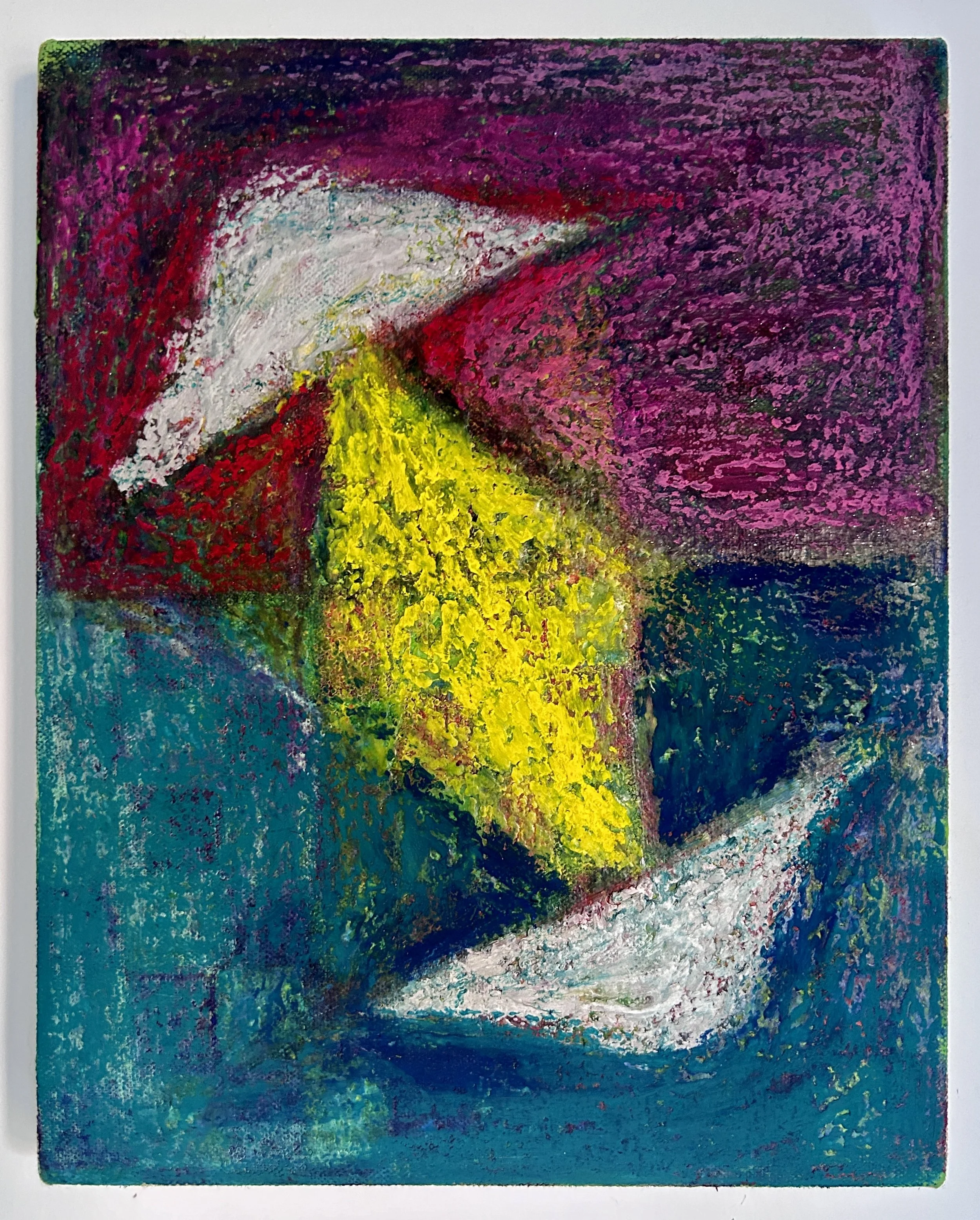 UFO Reflection
10x8"
Acrylic and crayon on canvas on panel