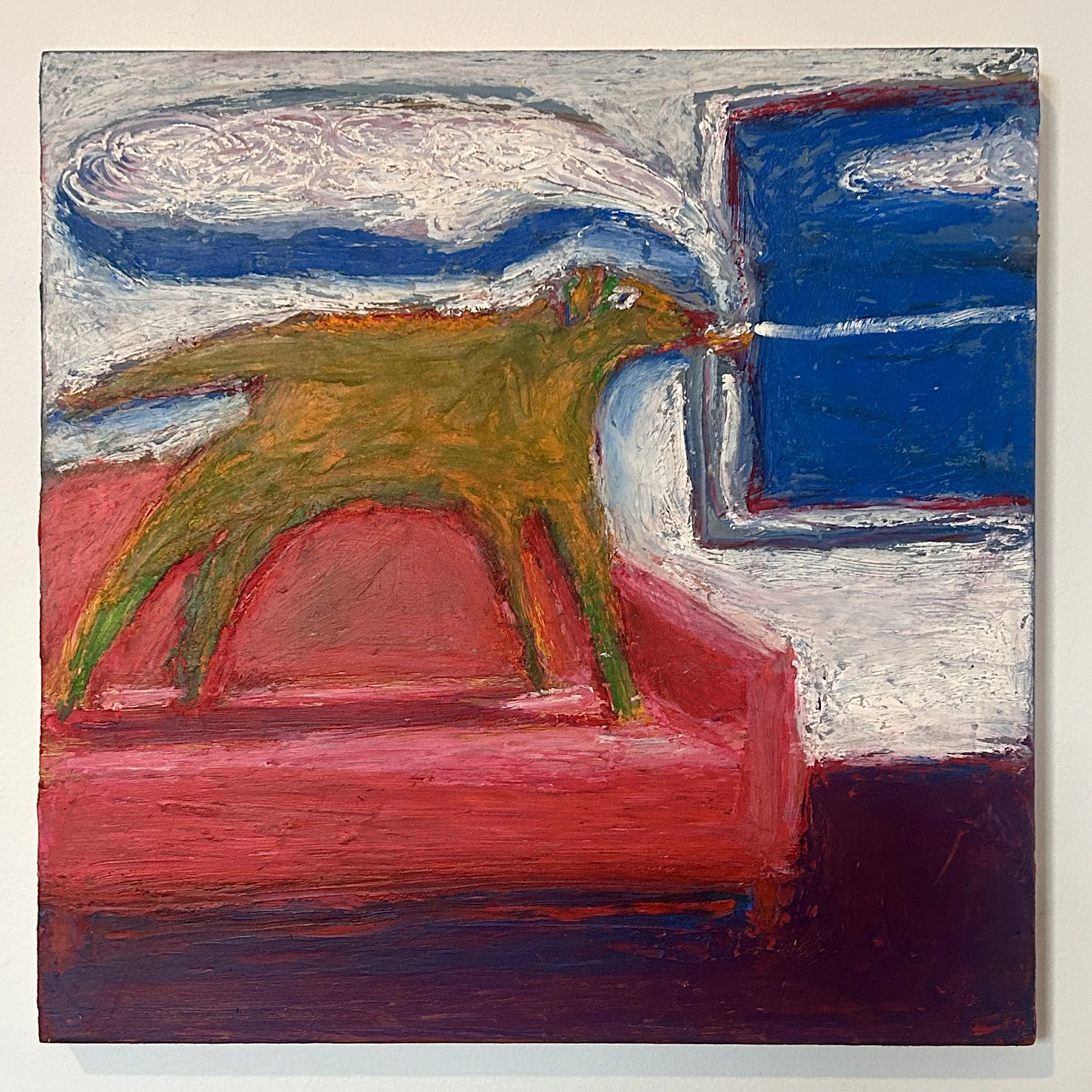 Indoor Smoker
10x10"
Acrylic, oil, and oil pastel on panel