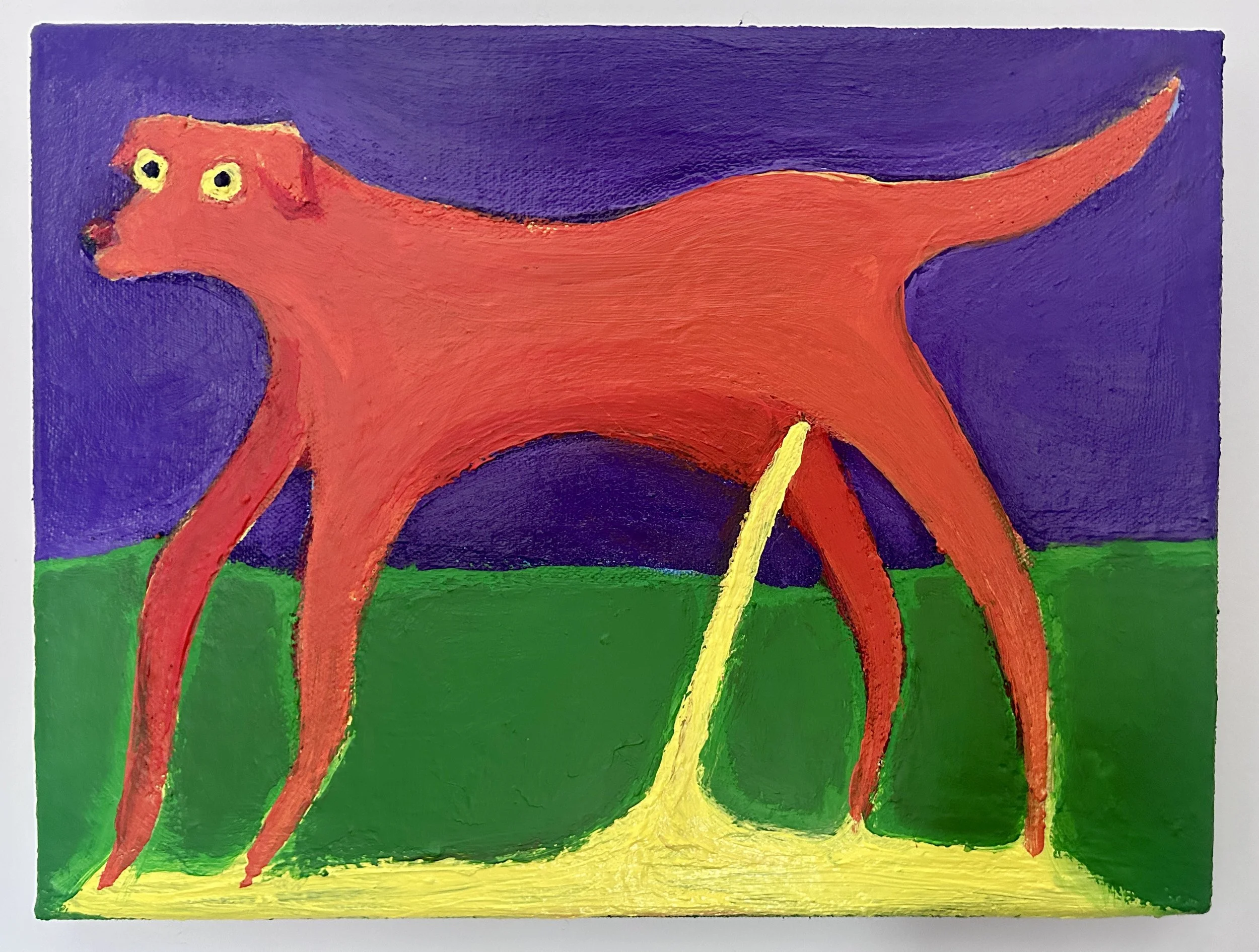 Piss Dog 2
9x12"
Acrylic on linen