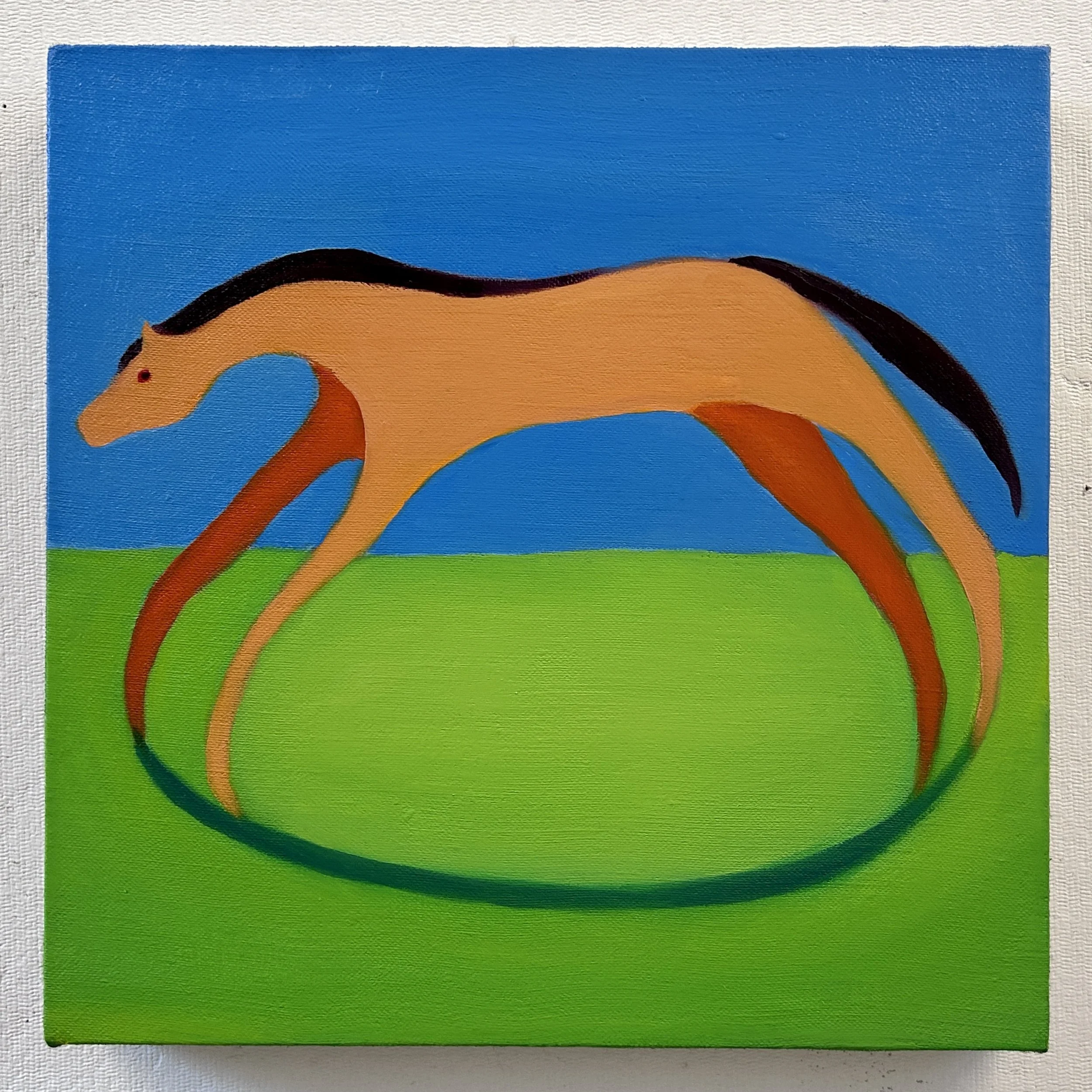 Stretchy Horse
14x14"
Oil on linen