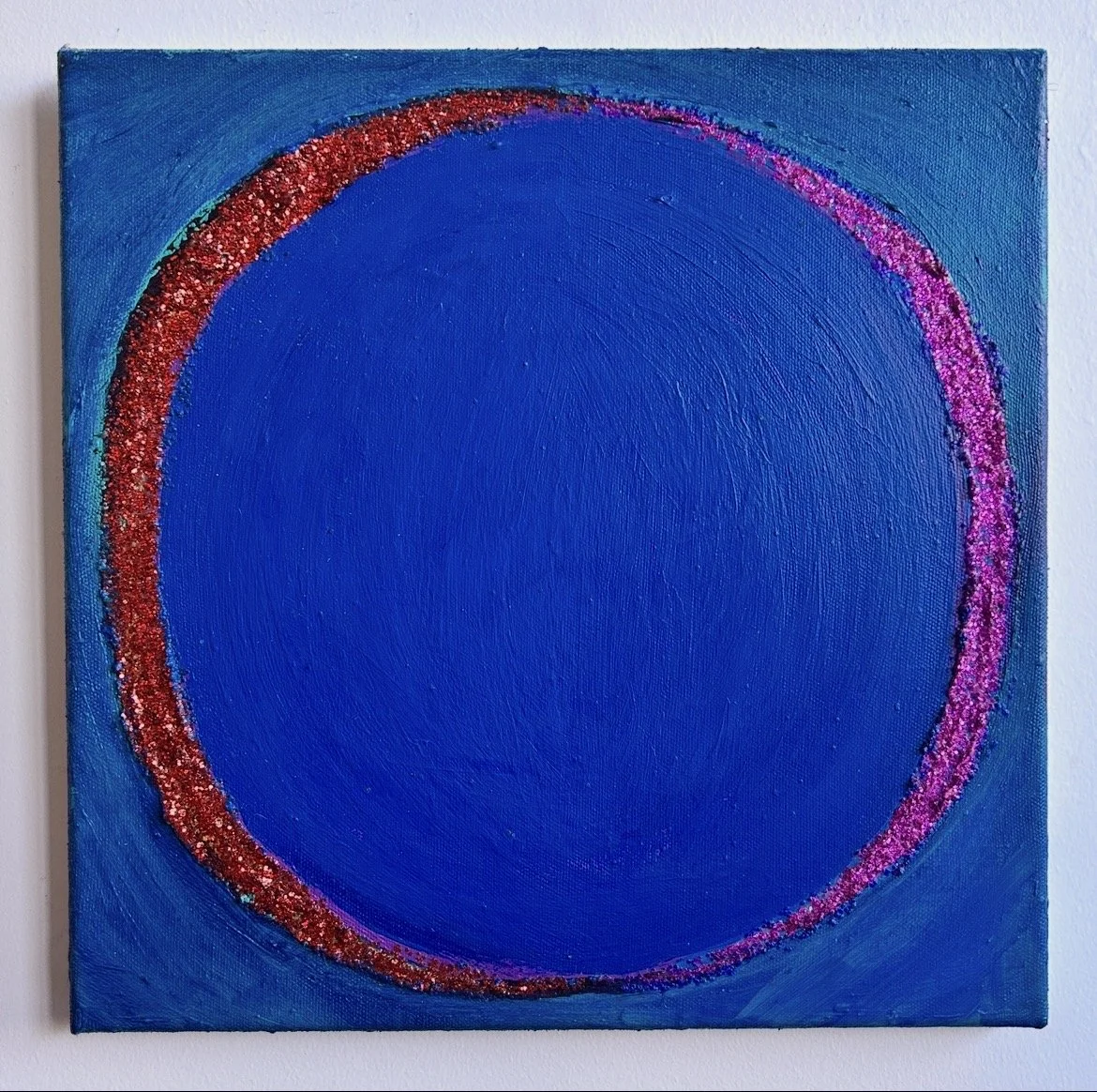 Overlap 2
12x12"
Acrylic and glitter on canvas