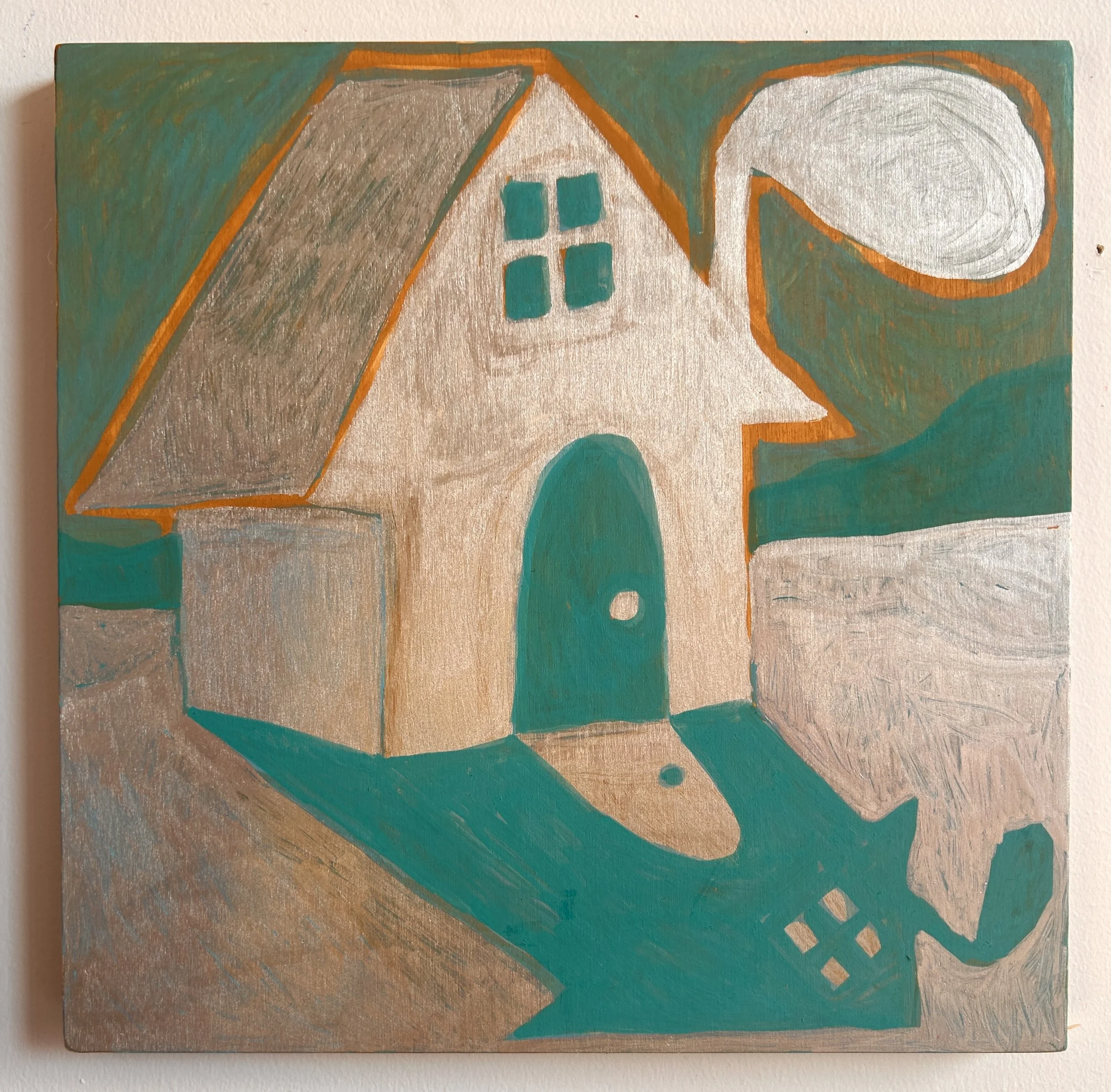 House
10x10"
Acrylic and marker on panel