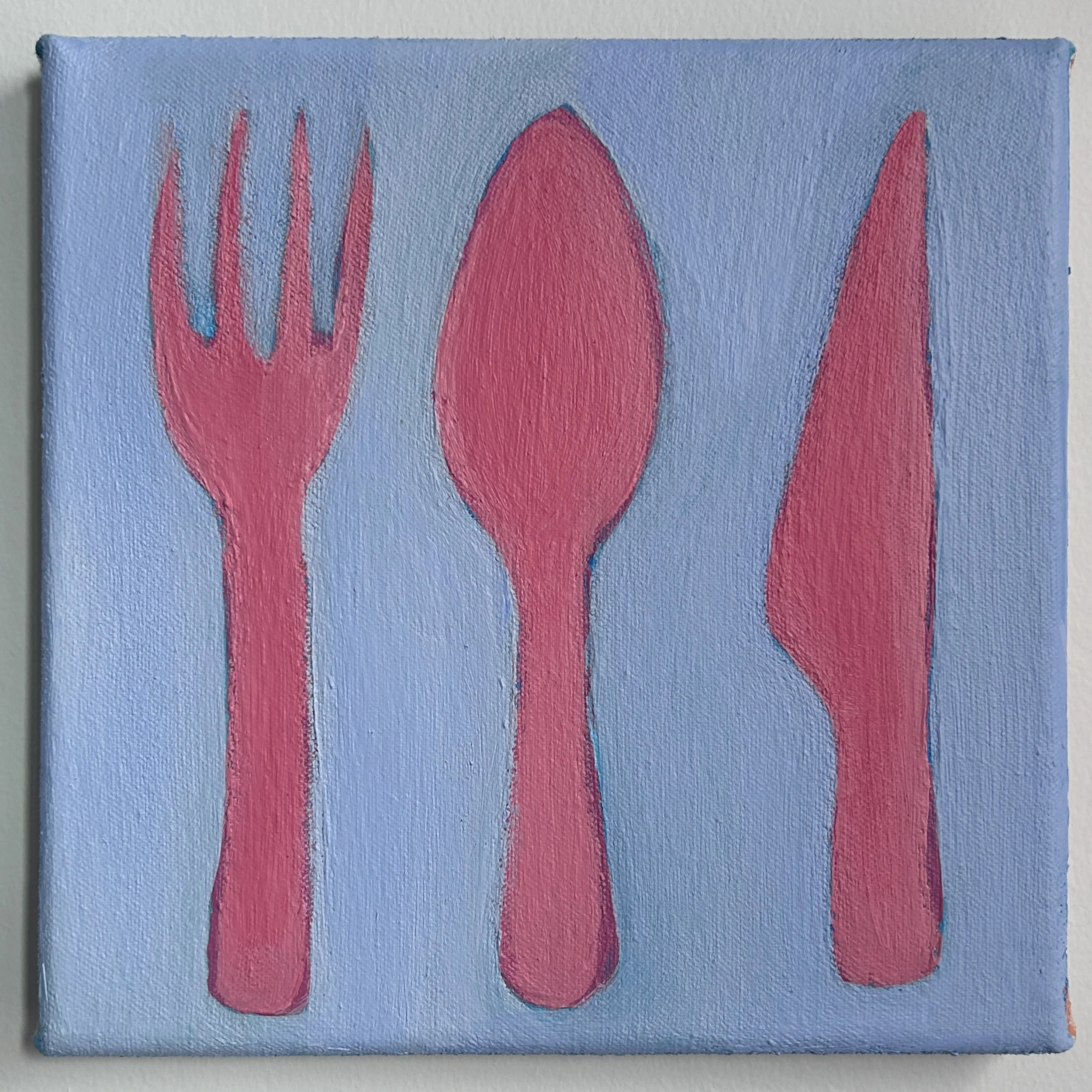 Utensils
8x8"
Acrylic on canvas