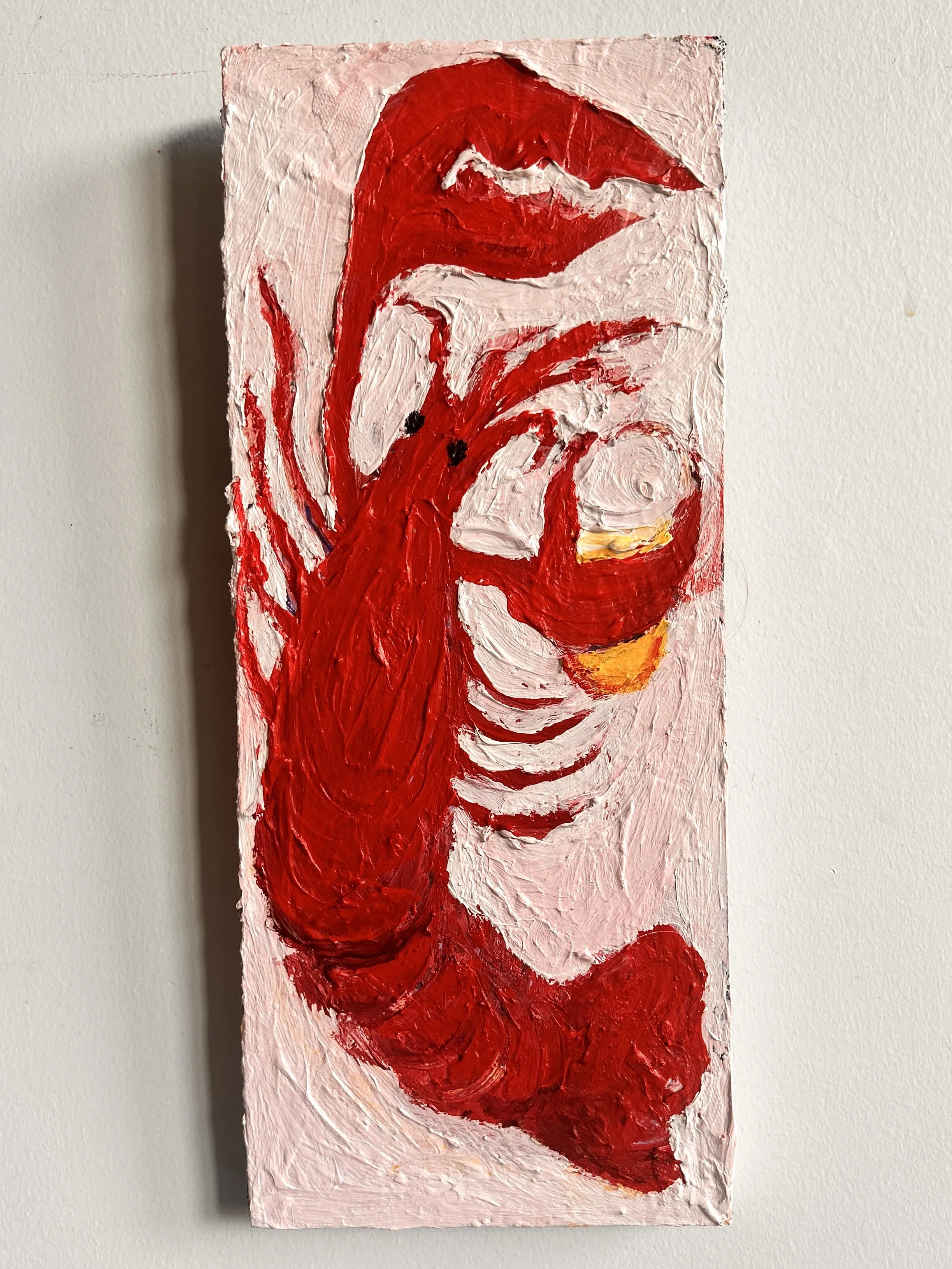 Lobster Holding Beer
12x5"
Acrylic on wood
