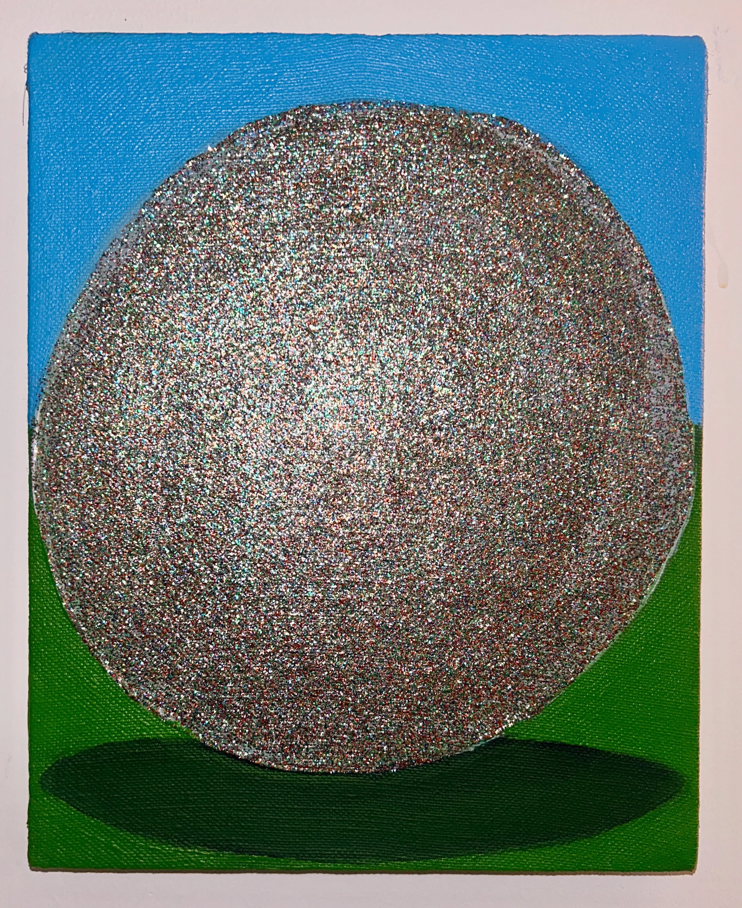 Orb
10x8"
Acrylic and glitter on canvas