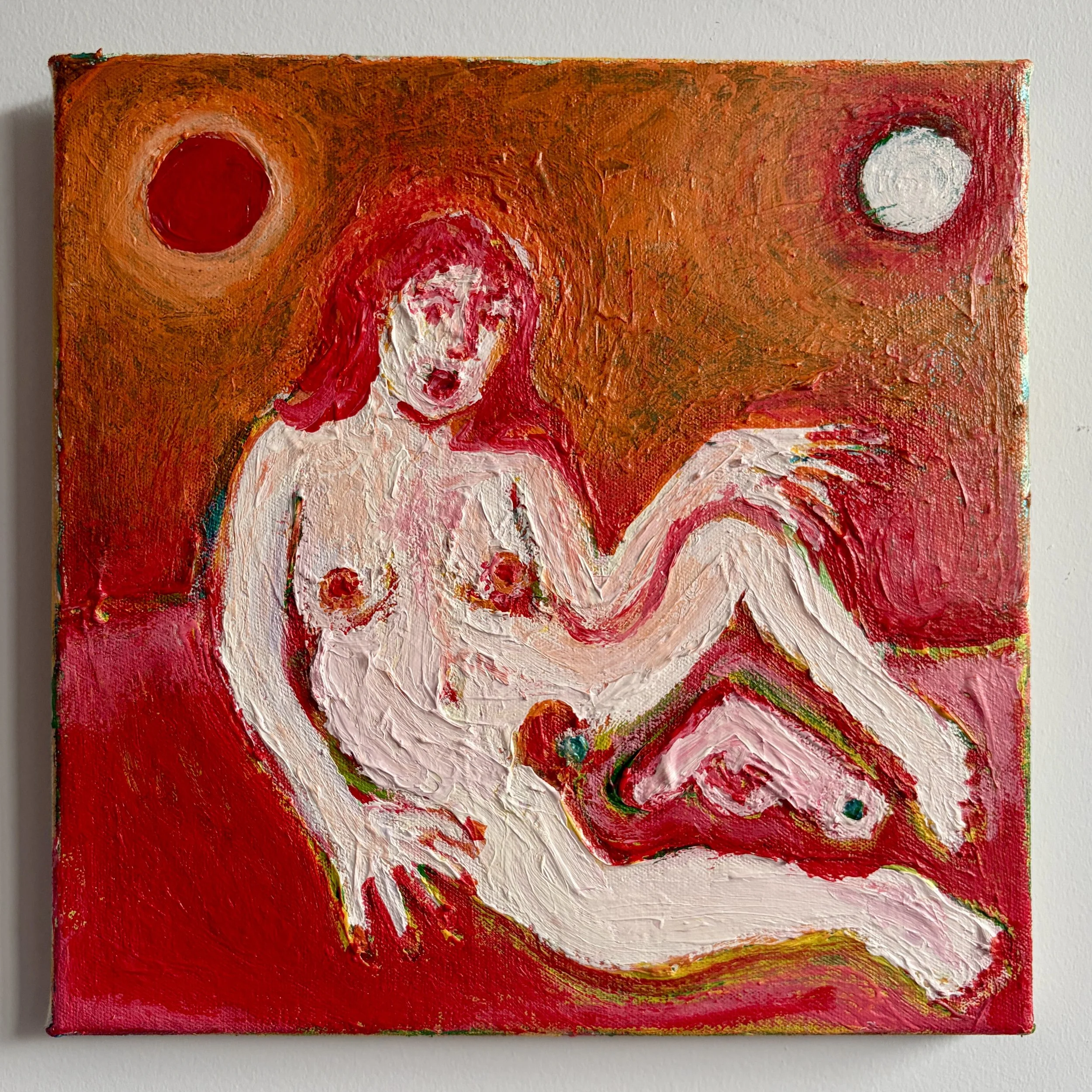 Girl and Gun
14x14"
Acrylic on canvas