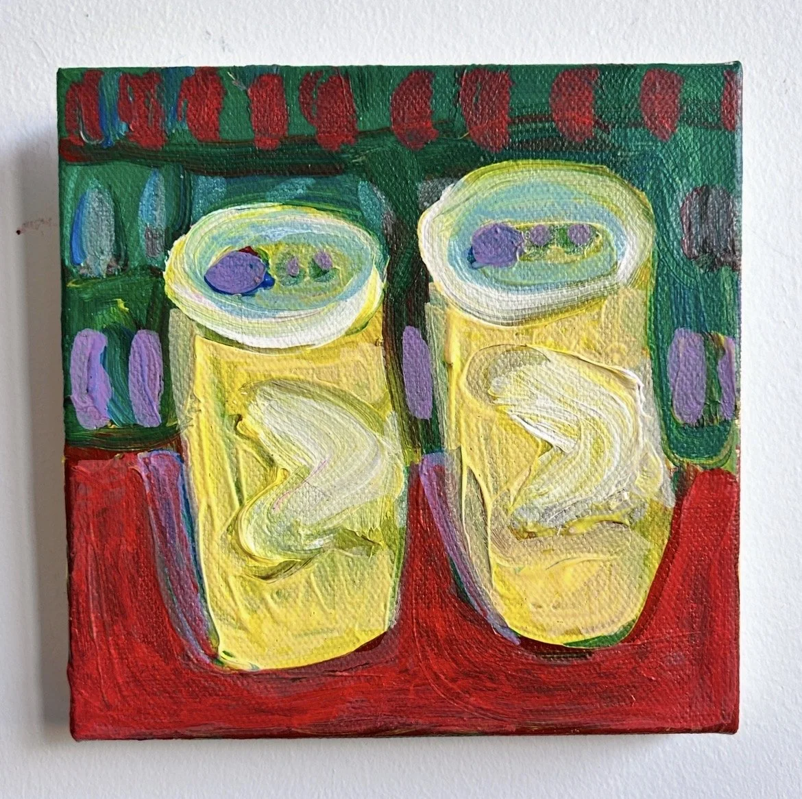 2 Beers
6x6"
Acrylic on canvas