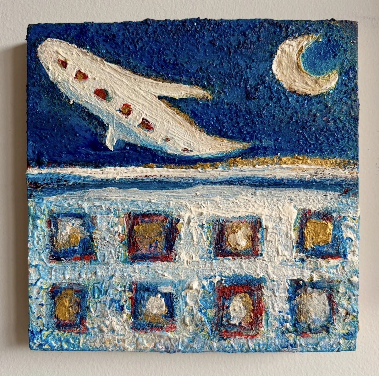 Night Sky
6x6"
Acrylic and glitter on panel
