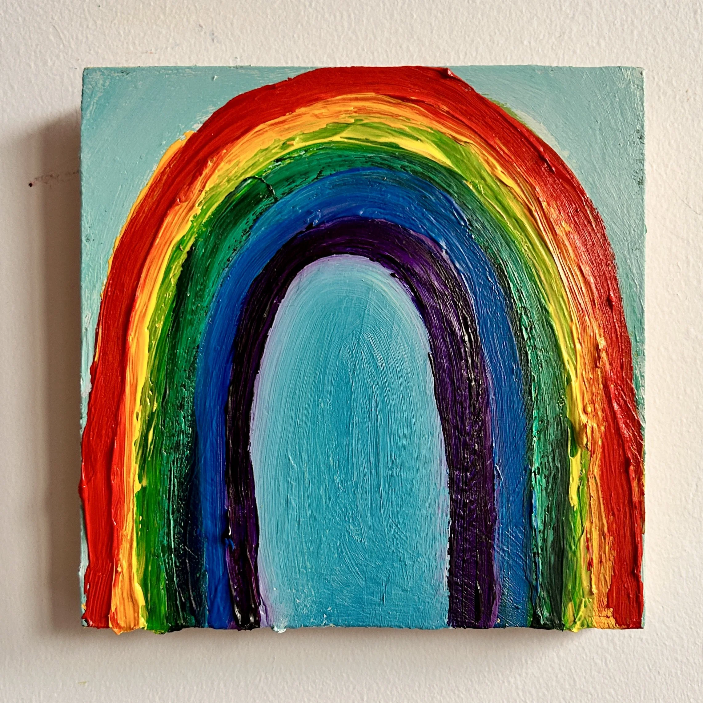 Rainbow 
6x6"
Acrylic on panel