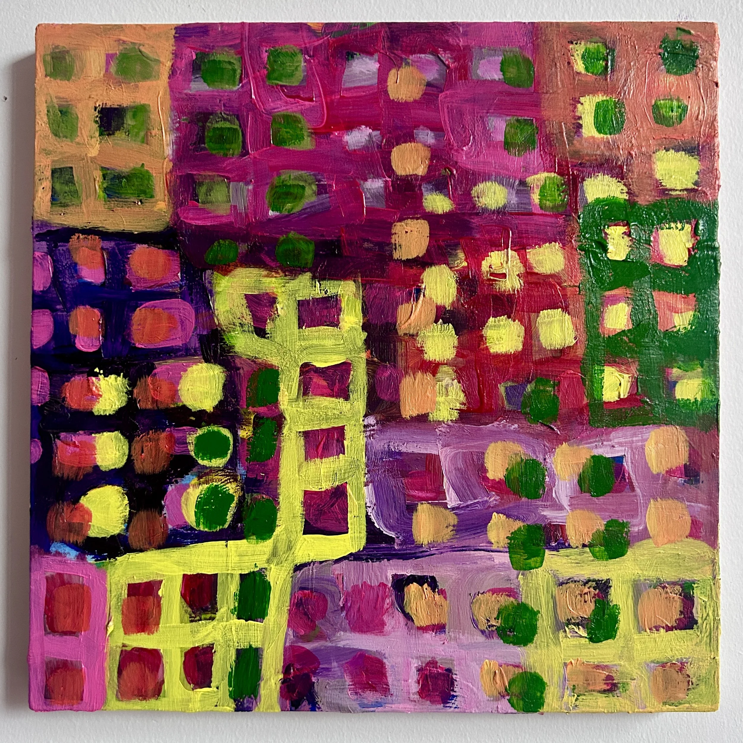 Windows
10x10"
Acrylic on panel