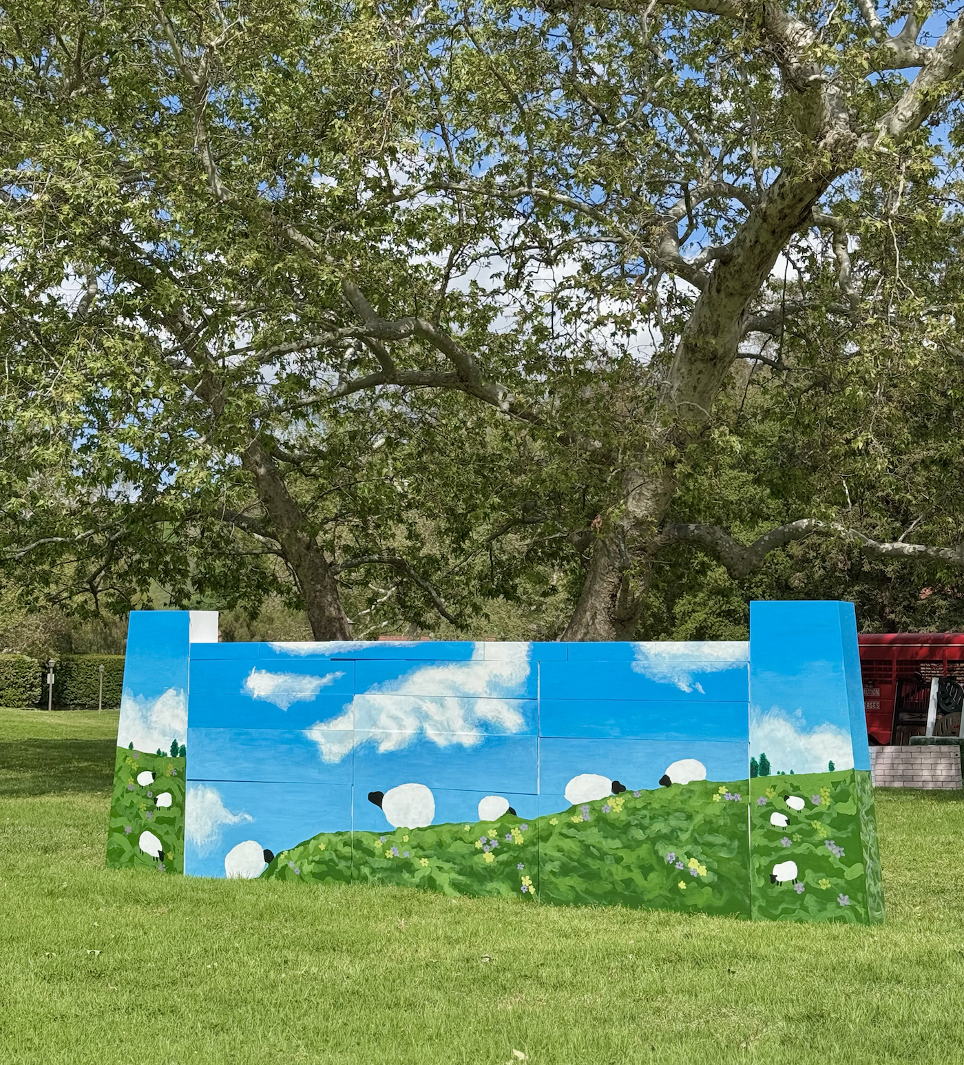 Hand-painted Sheep Jumper Wall