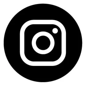 Ícono de Instagram en blanco y negro.