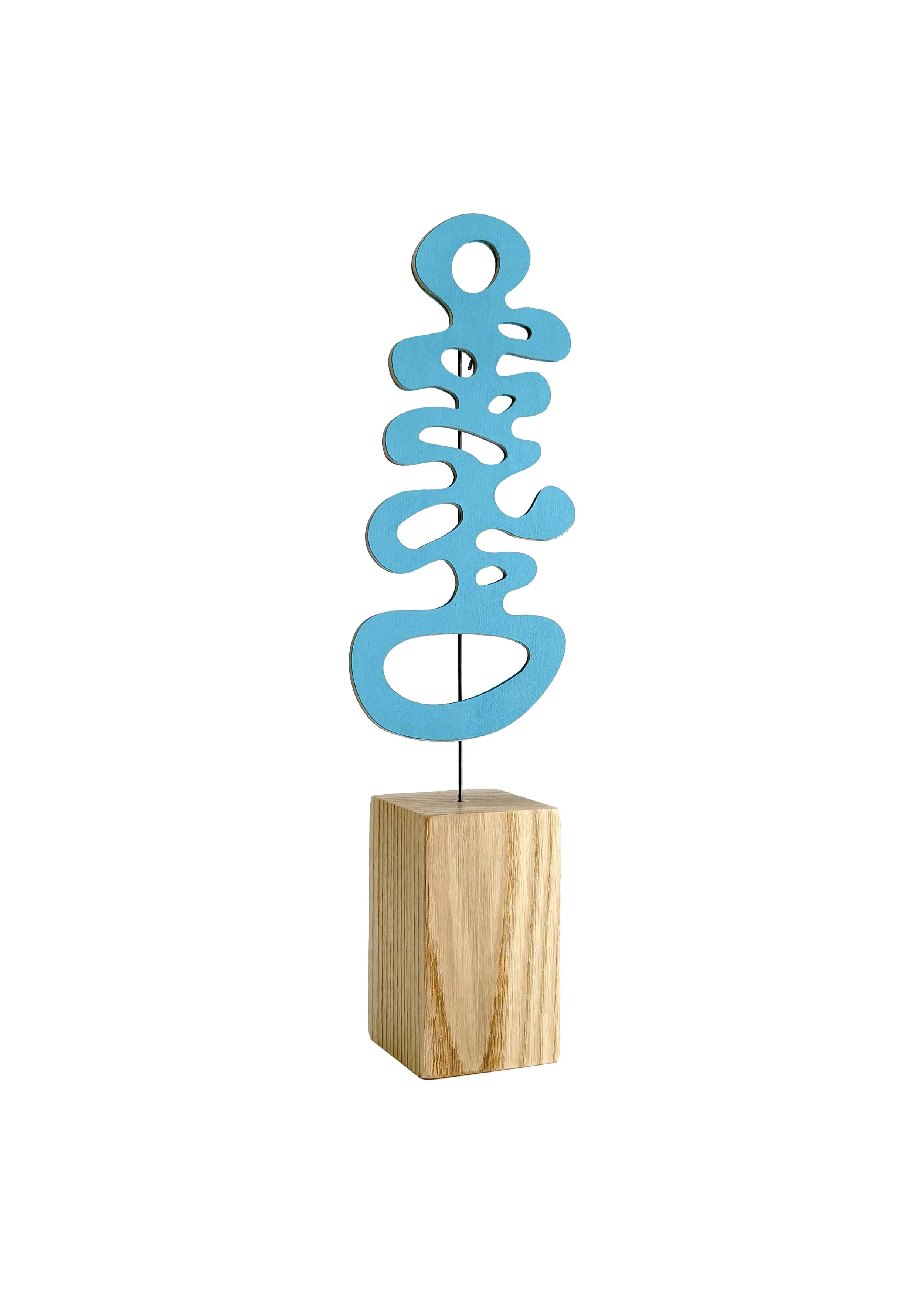 Ripple, Aqua Medium Sculptural Form