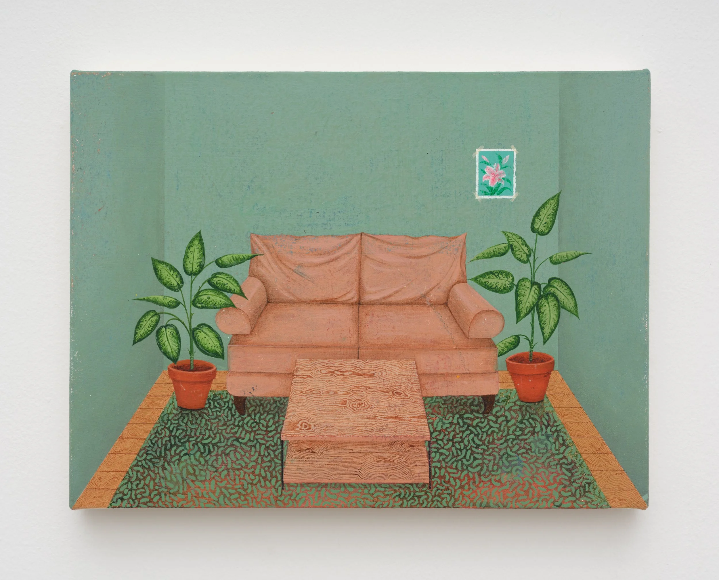 Untitled, 2025, Acrylic on canvas, 9 x 12 inches