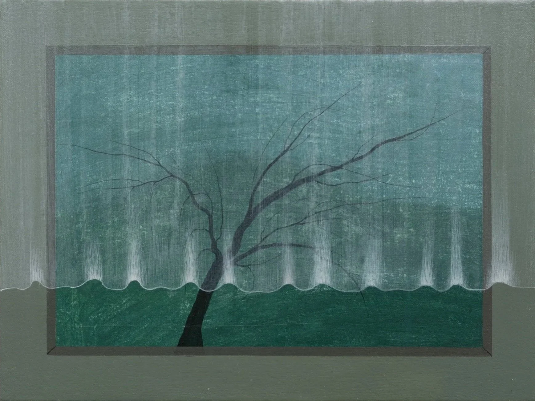 Untitled (2024), 9 x 12 Inches, Acrylic on canvas 