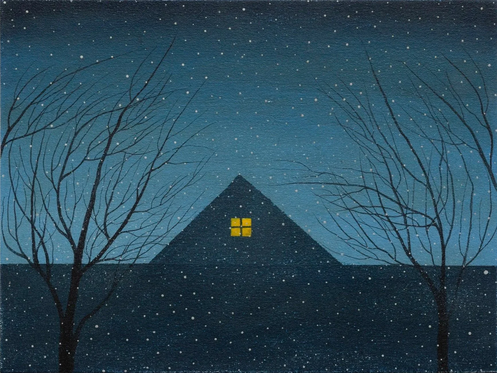 Untitled (2024), 9 x 12 Inches, Acrylic on canvas 