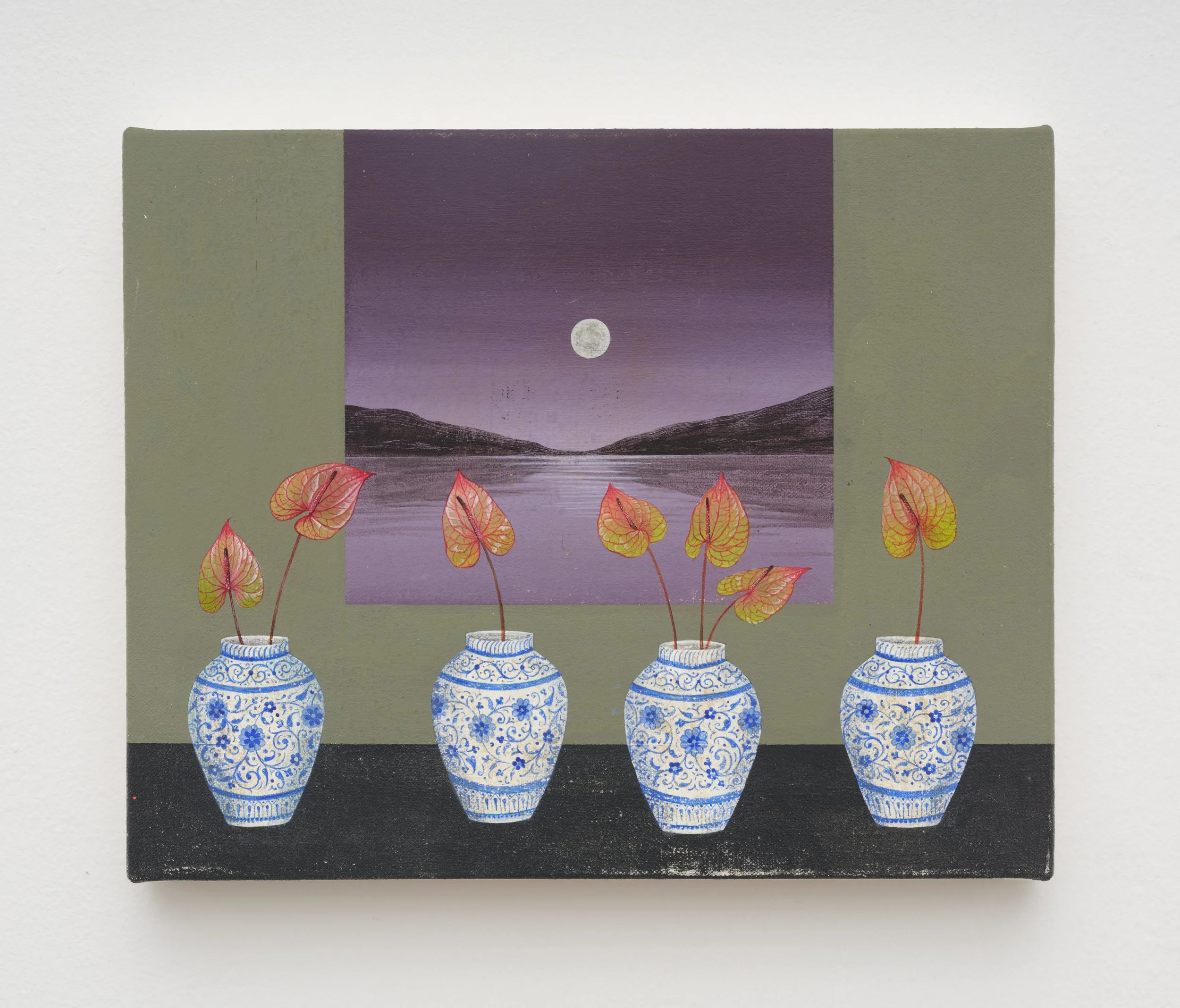 Untitled, 2025, Acrylic on canvas, 9 x 12 inches