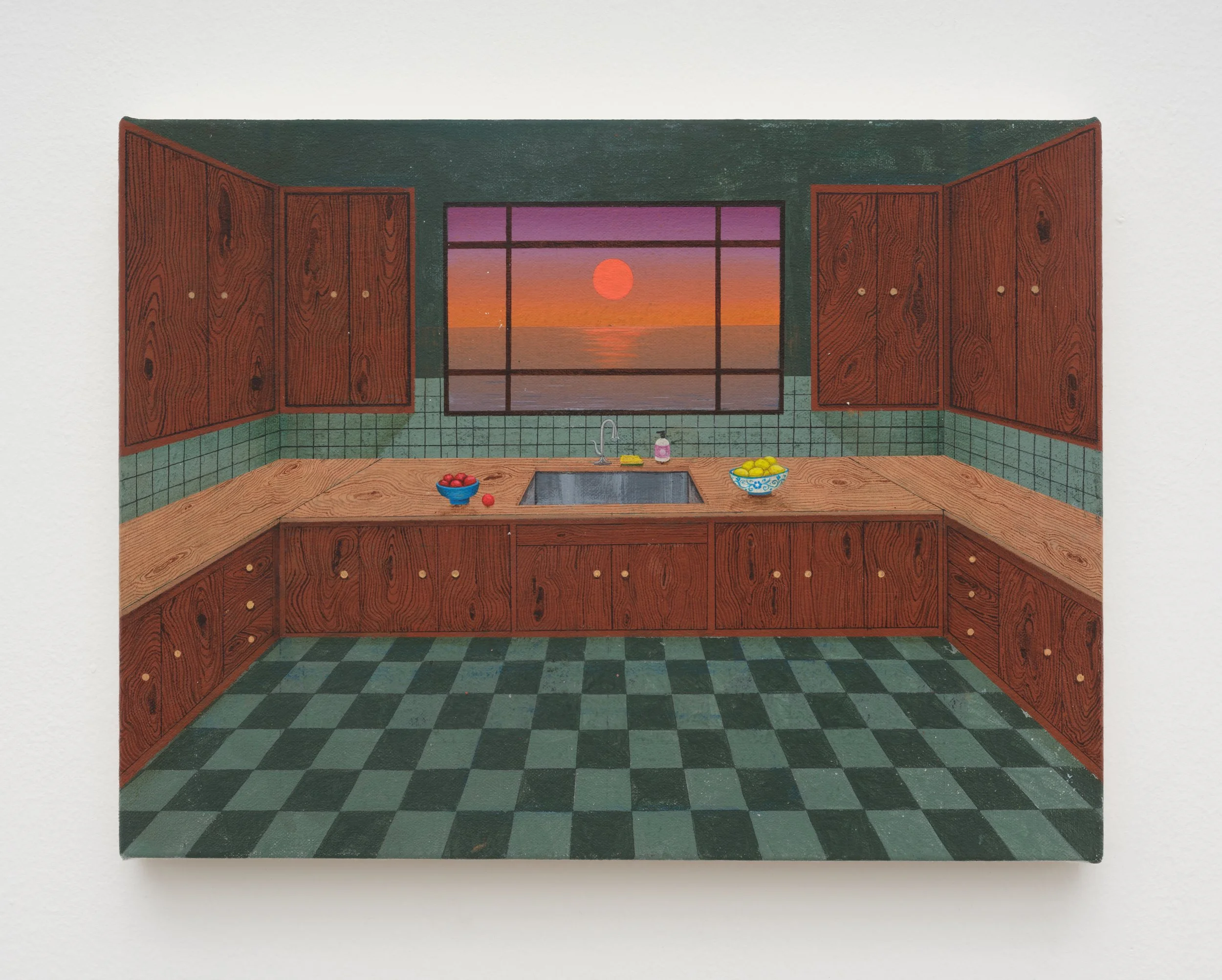 Untitled, 2025, Acrylic on canvas, 9 x 12 inches