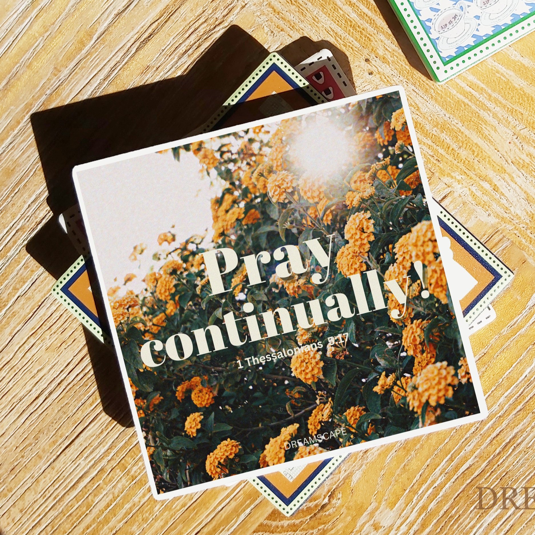 Pray Continually Coaster