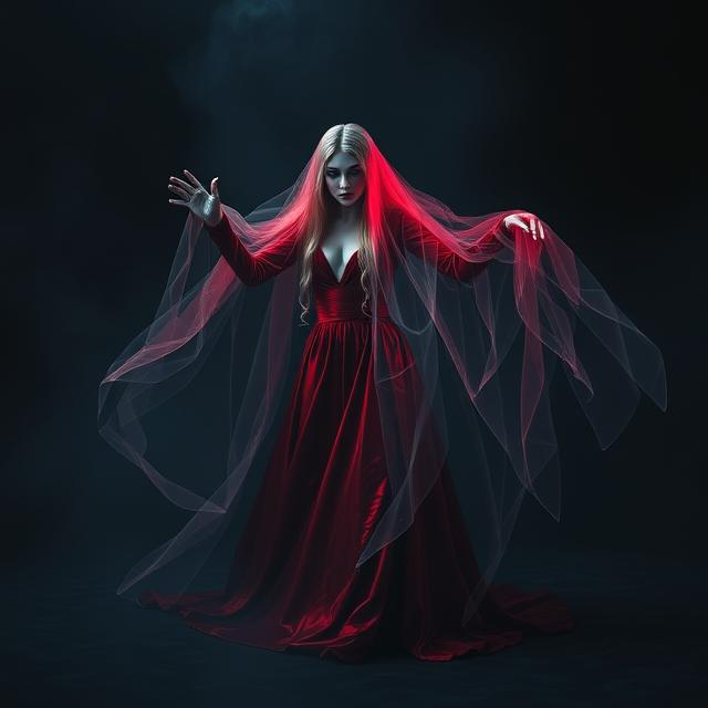 Red Velvet Gown