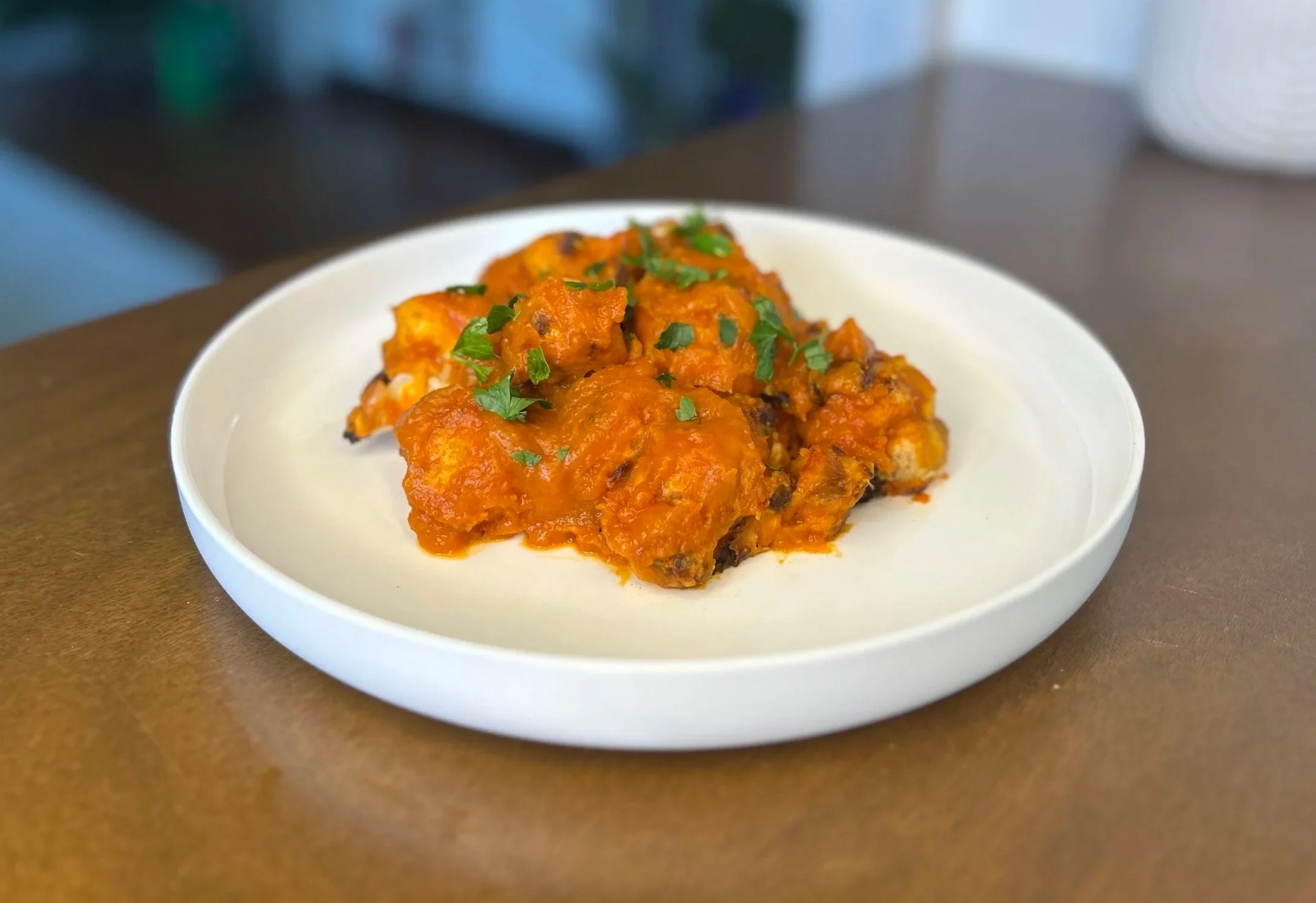 Buffalo Cauliflower “Wings”