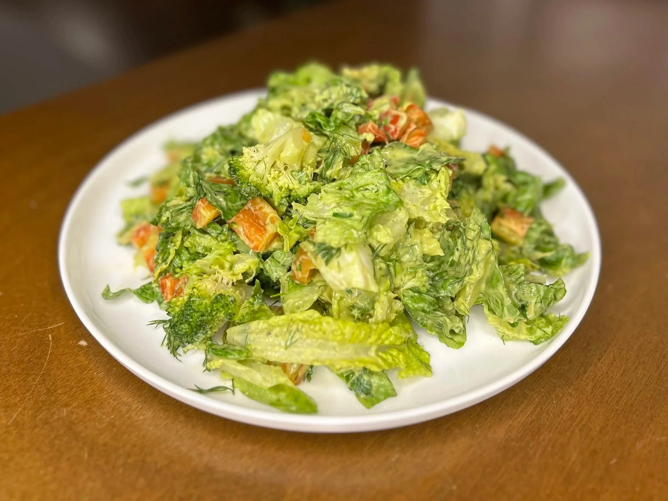 Broccoli Salad with Creamy Avocado Dressing