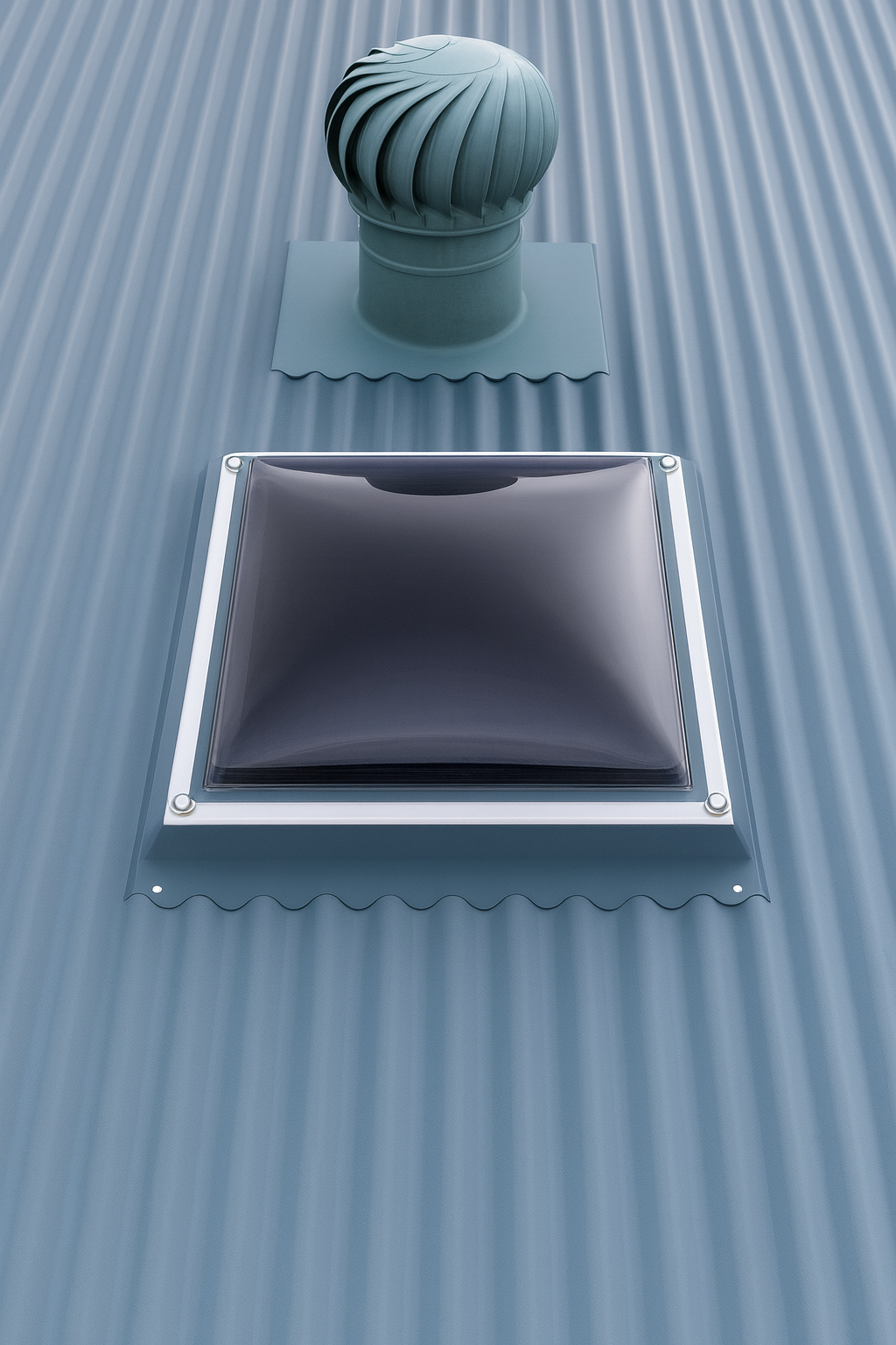 Radiance Skylights acrylic dome installation on roof
