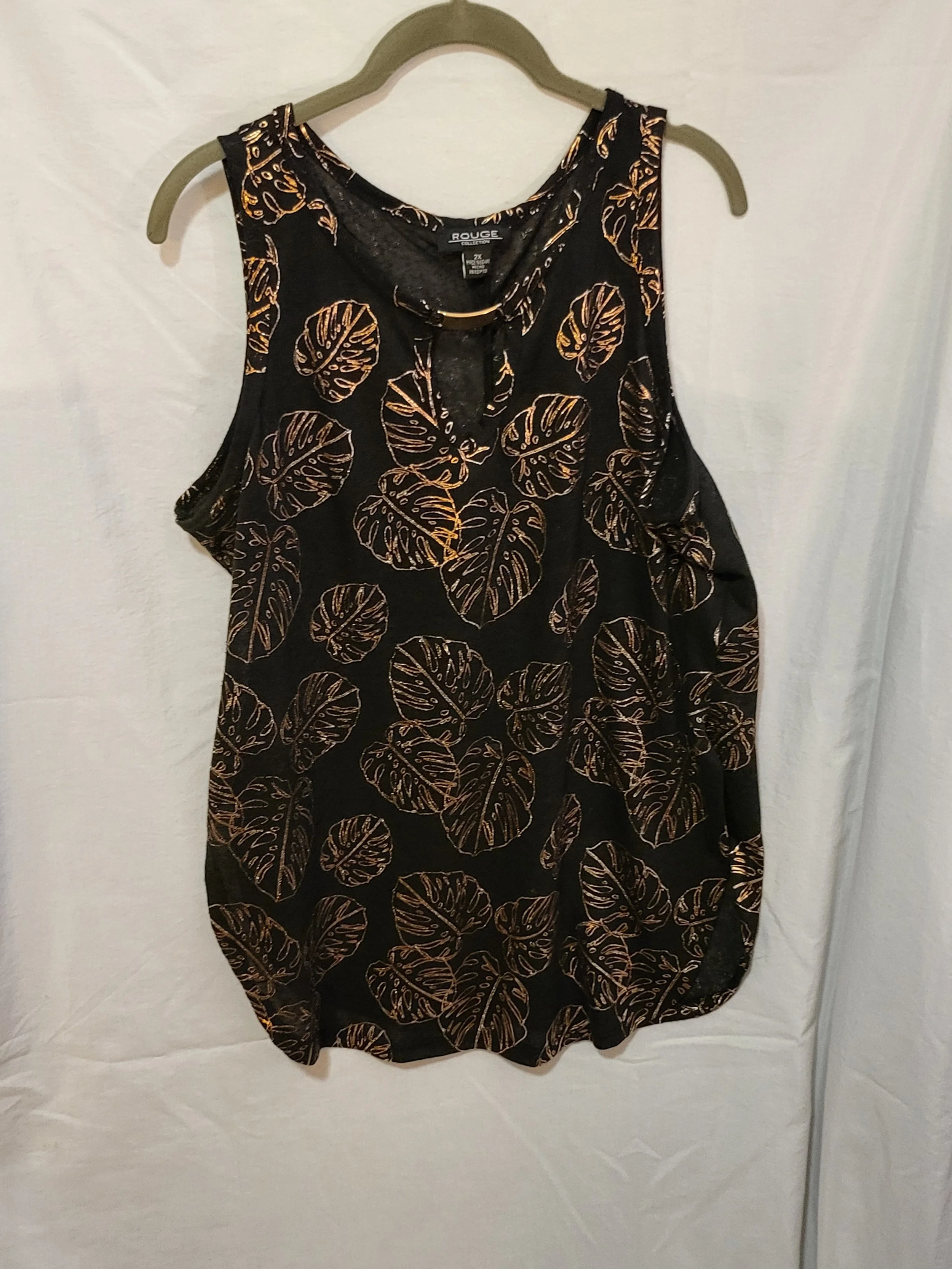 Women's Gold Leaf Tank- 2X