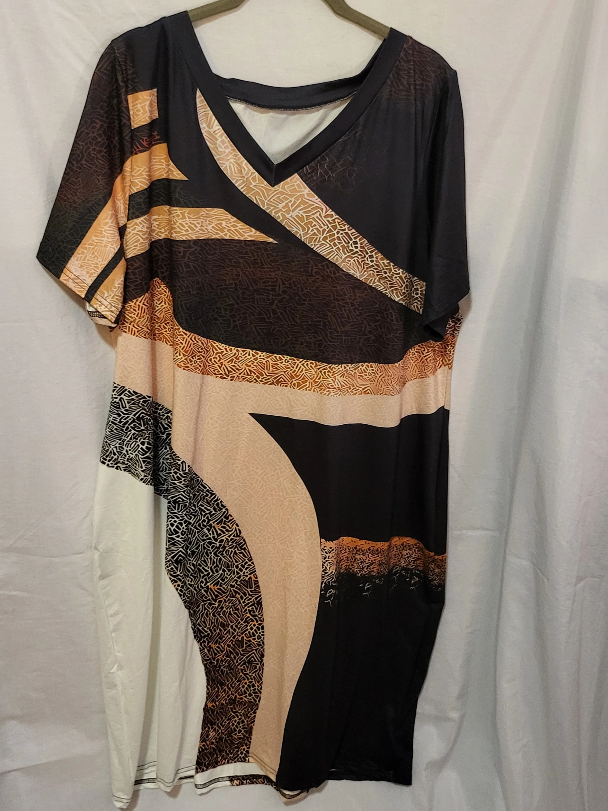 Geo Pattern Dress- 2XL