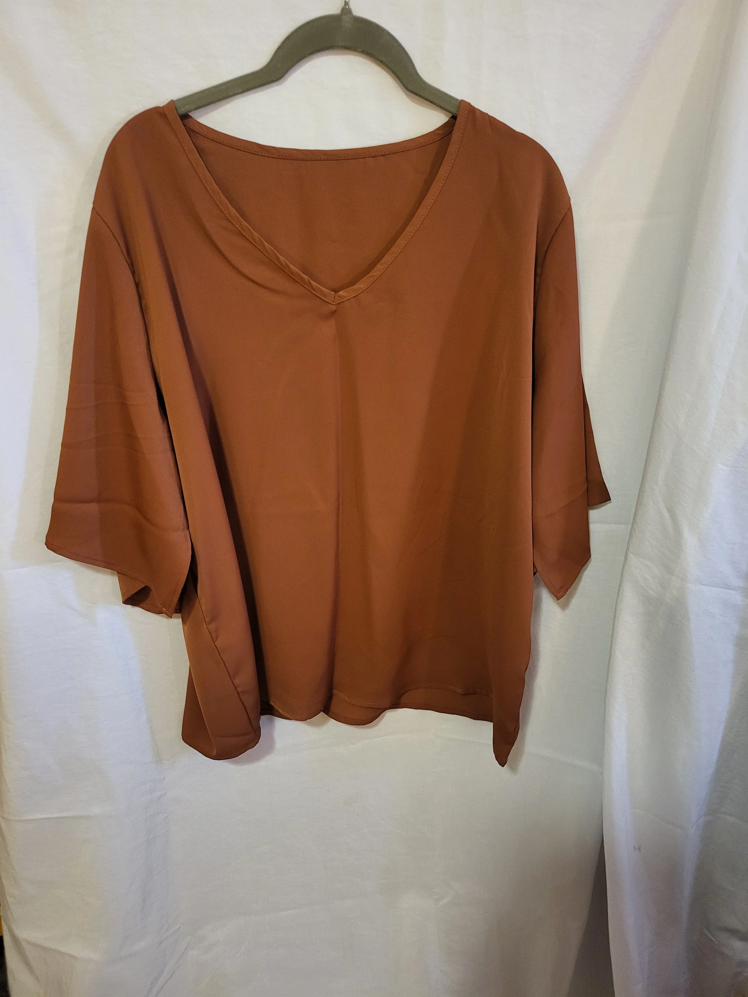 Womens V Neck Shirt- XXL