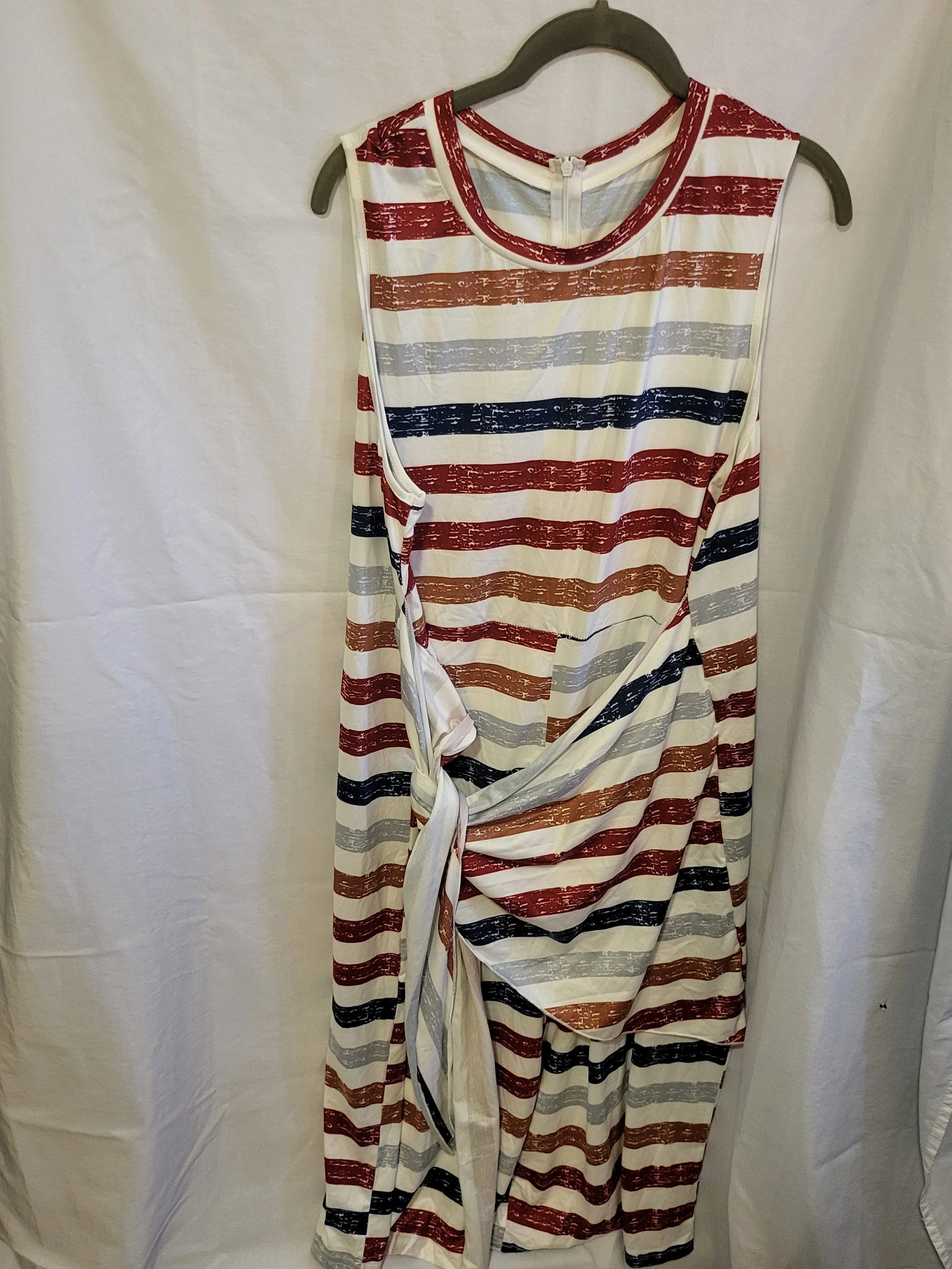 Womens Striped Romper- 2XL