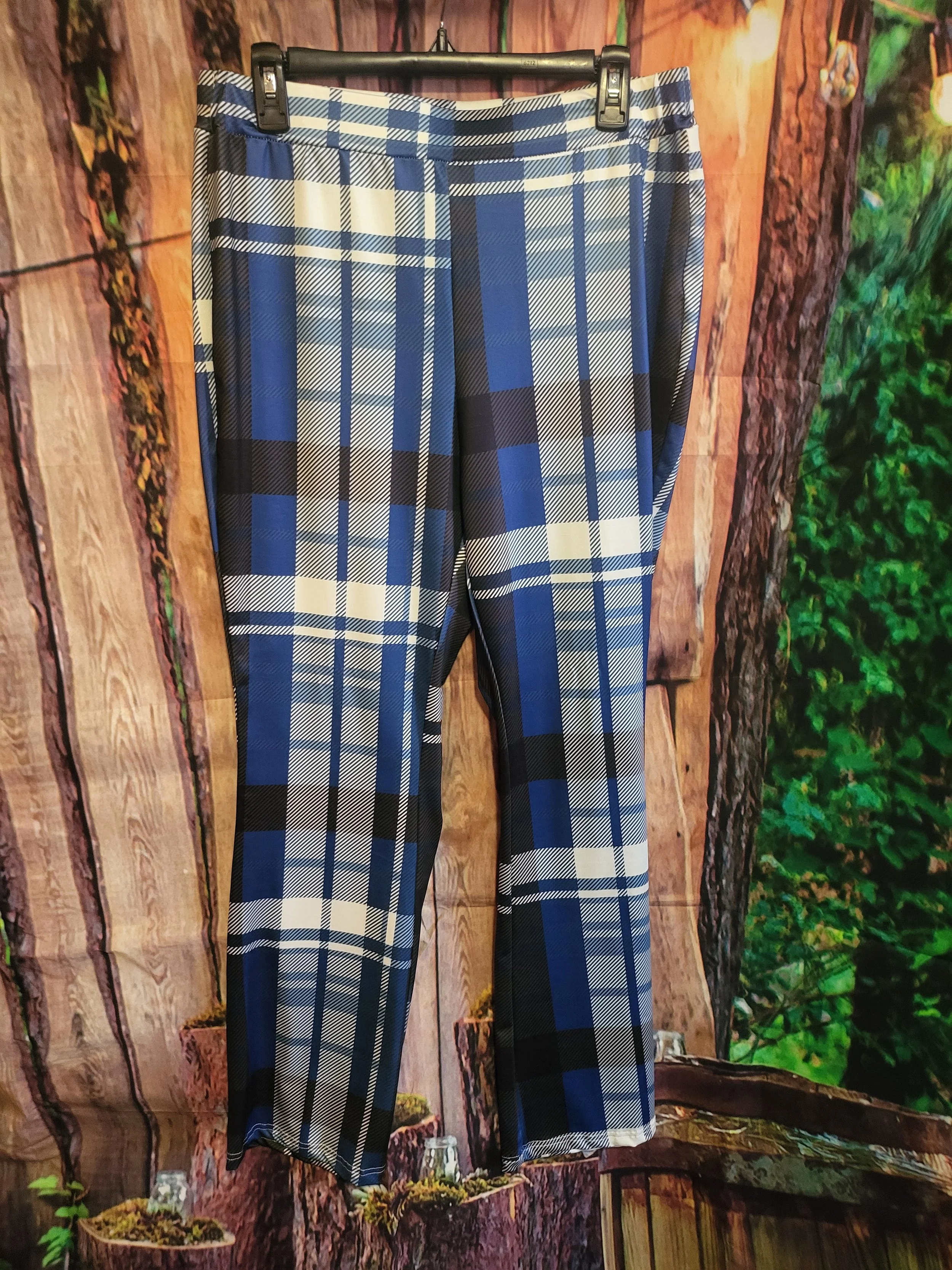 Womens Plaid Pants- 1X