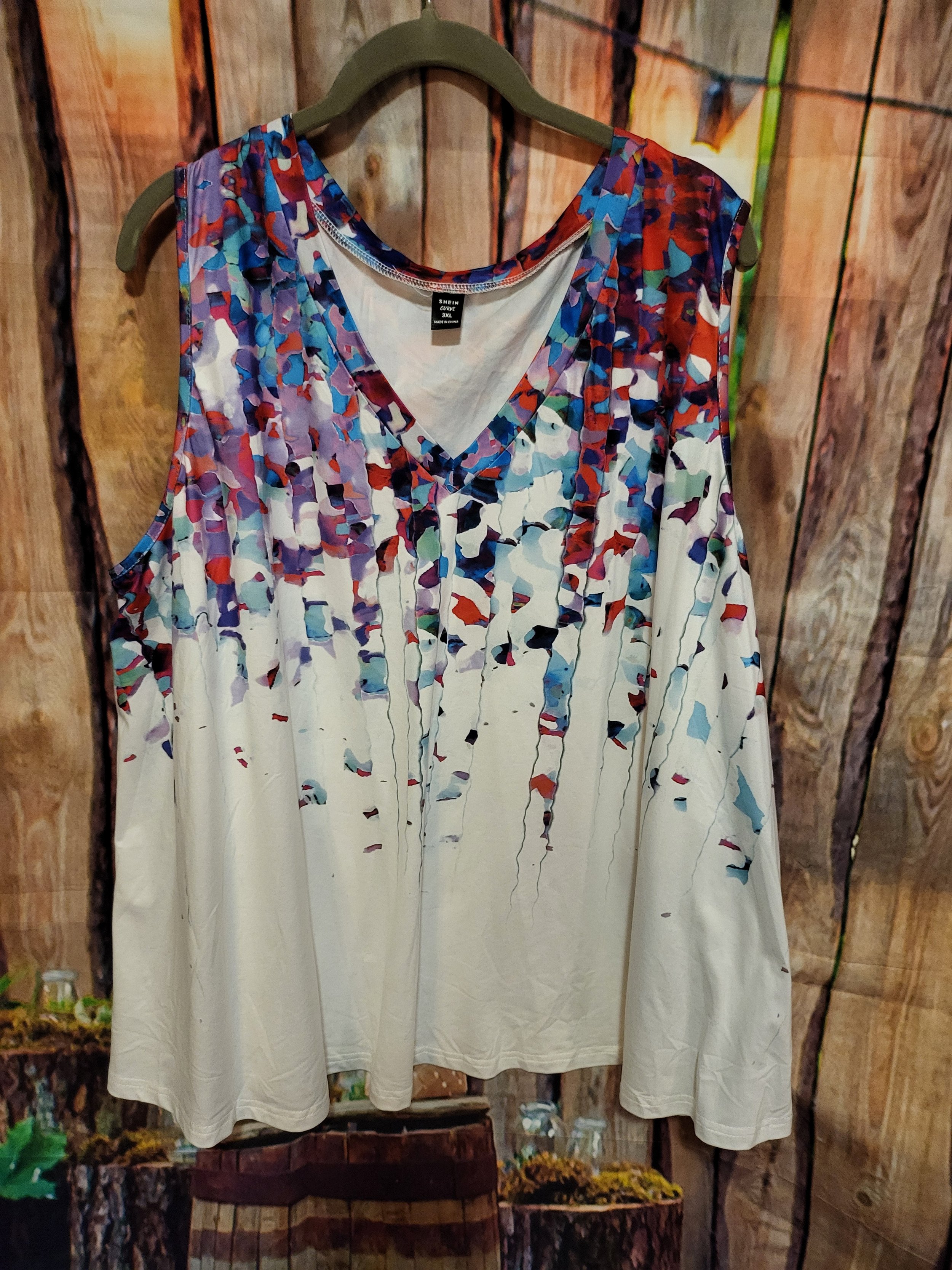 Womens Colorful Tank Top- 3XL