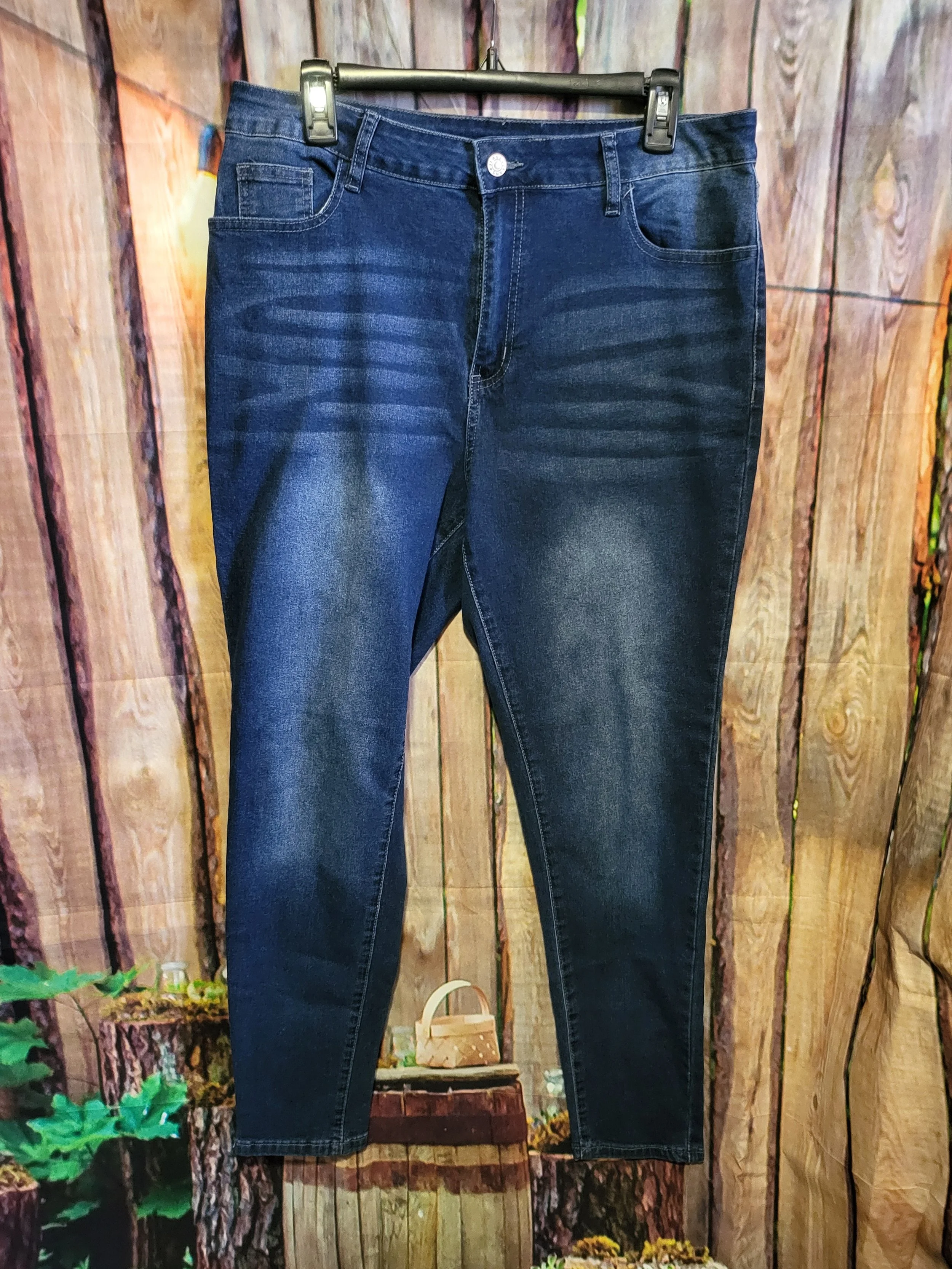 Womens Skinny Leg Jeans- 1XL