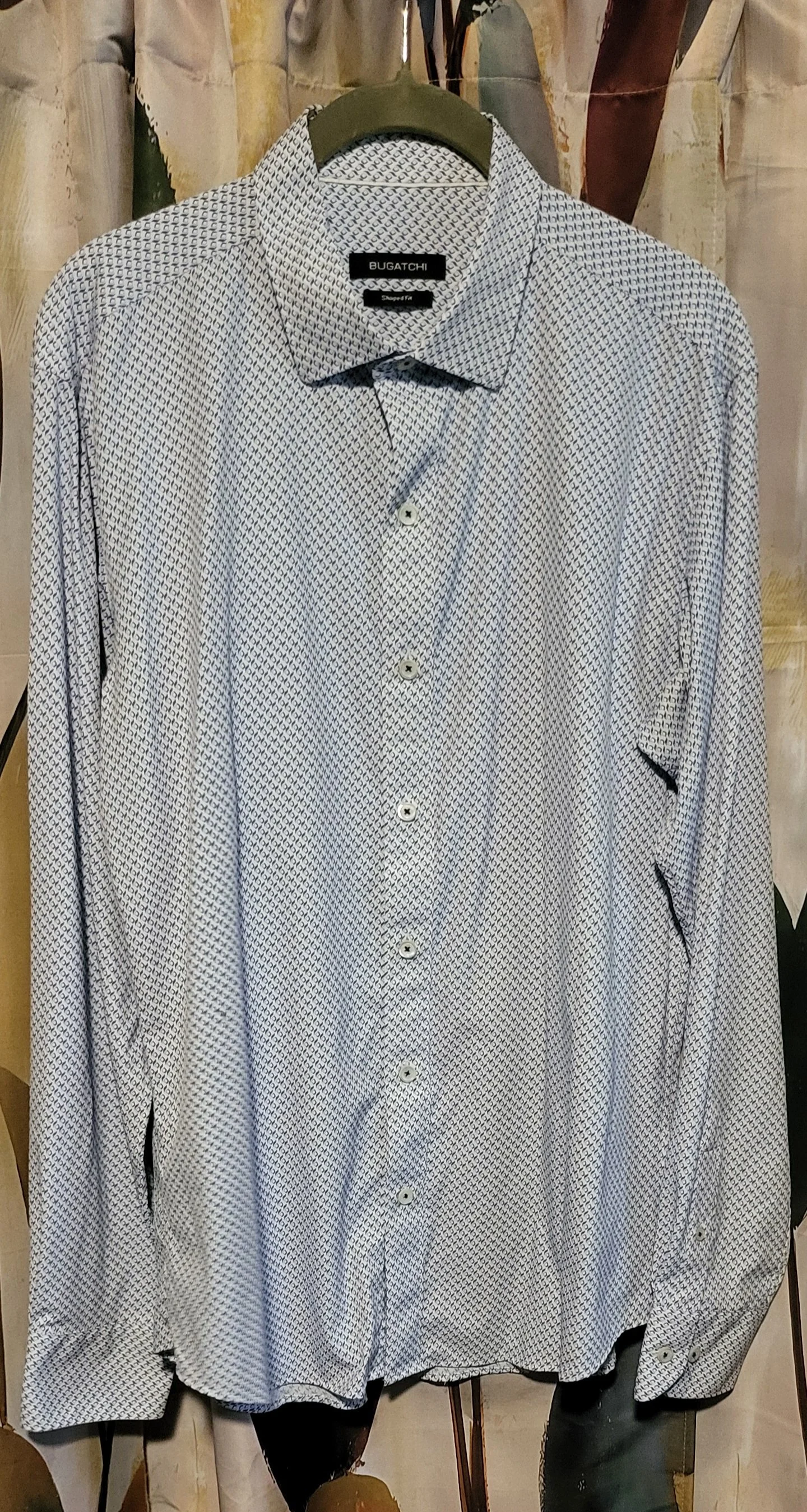 Mens Long Sleeve Dress Shirt- M