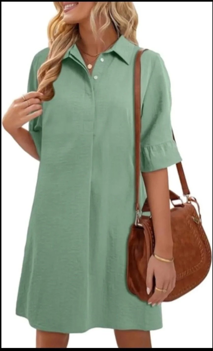 Brand New Womens Mint Green Midi Dress- XL
